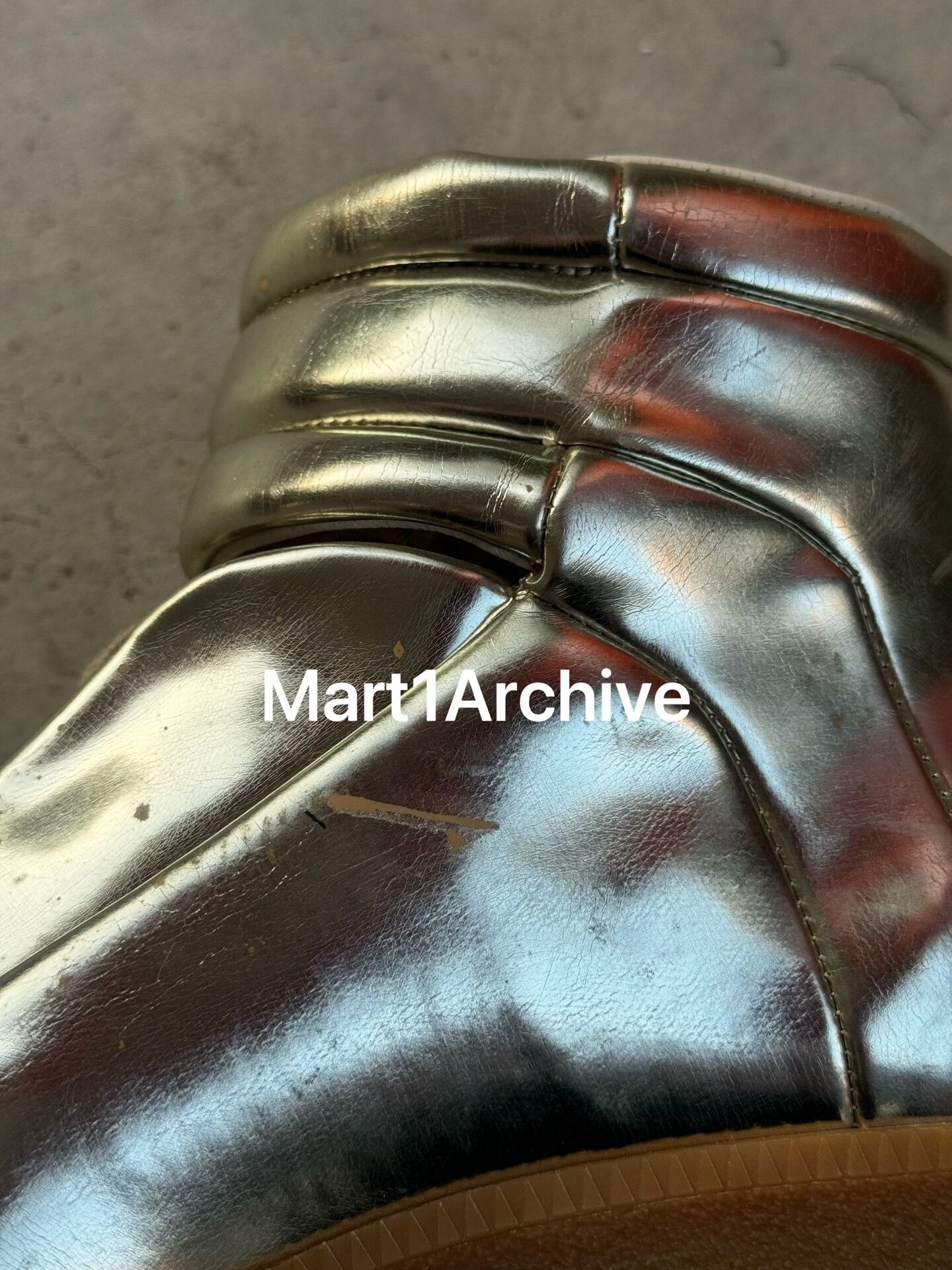Maison Margiela Maison Margiela Metallic Hi-Top Sneakers Size 36 Size US 6 / IT 36 - 5 Thumbnail