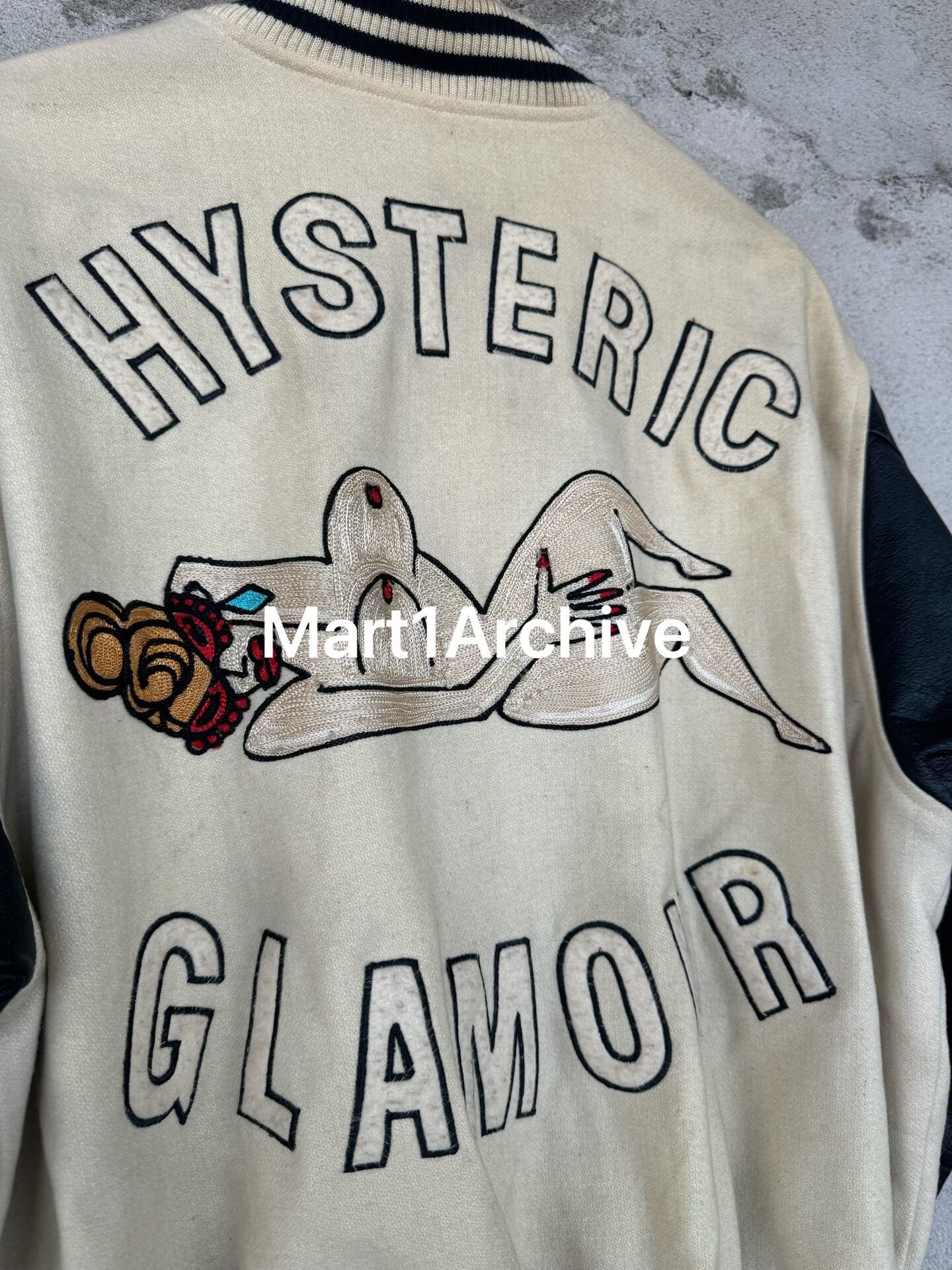 Hysteric Glamour Hysteric Glamour Nude Girl Varsity Jacket Size M Size US M / EU 48-50 / 2 - 5 Thumbnail