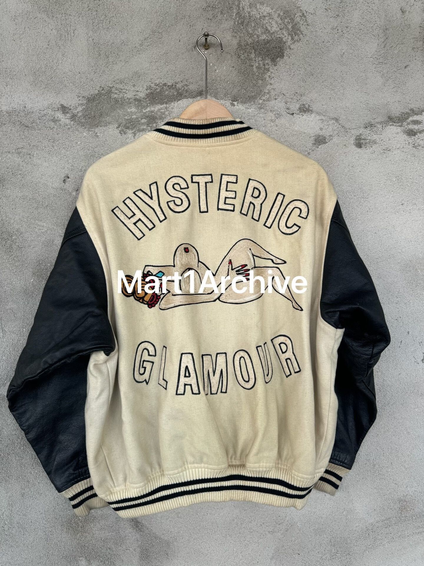 Hysteric Glamour Hysteric Glamour Nude Girl Varsity Jacket Size M Size US M / EU 48-50 / 2 - 3 Thumbnail