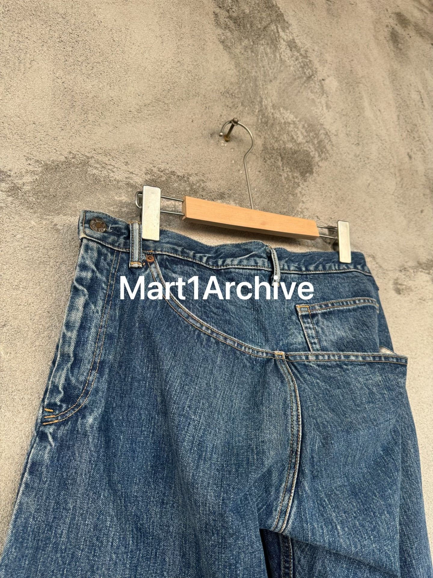 Yohji Yamamoto Yohji Yamamoto Y's Asymmetric Denim Jeans Size 33 Size US 33 - 5 Thumbnail
