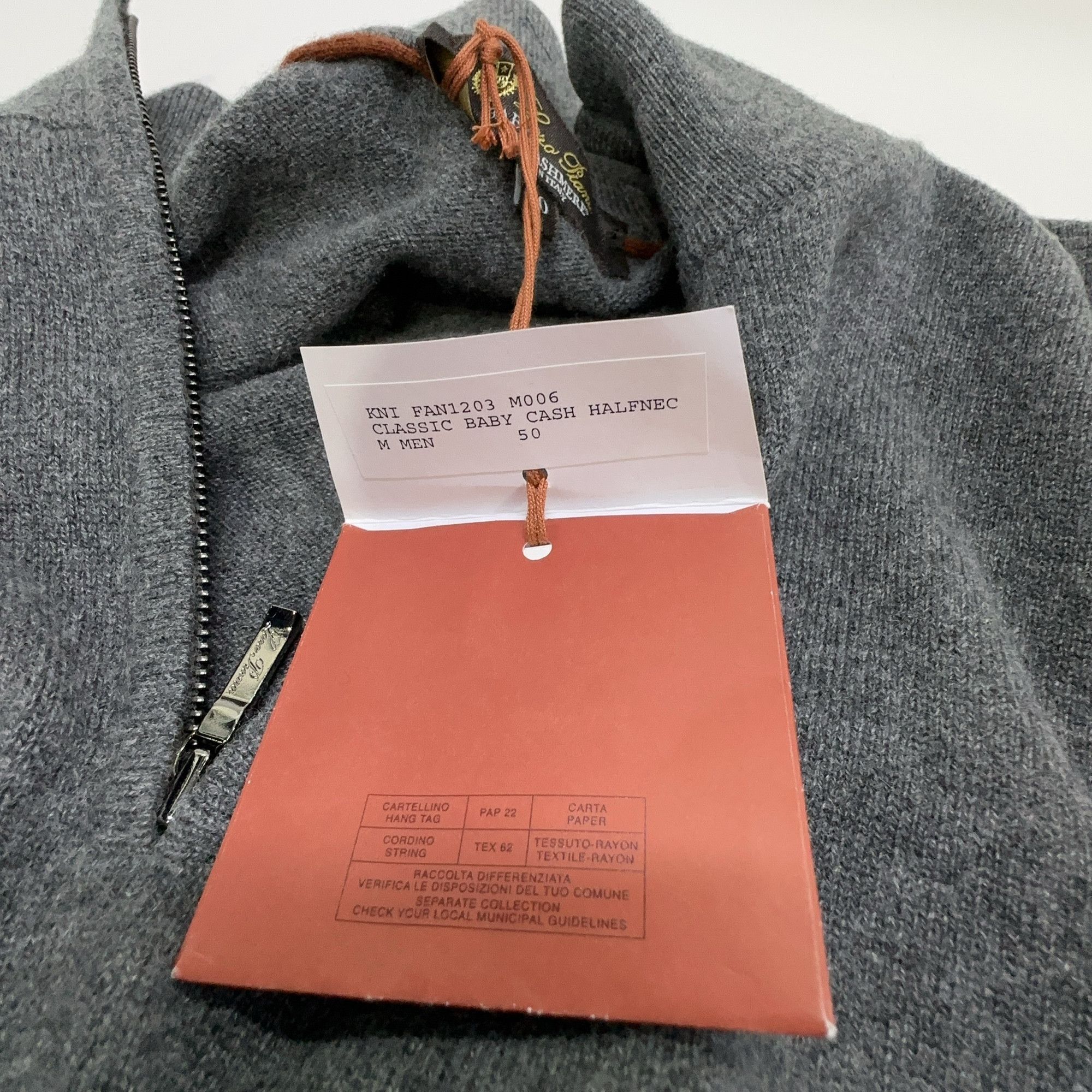 Loro Piana Loro Piana Baby Cashmere Half-Zip Sweater Size 50 Size US M / EU 48-50 / 2 - 6 Thumbnail