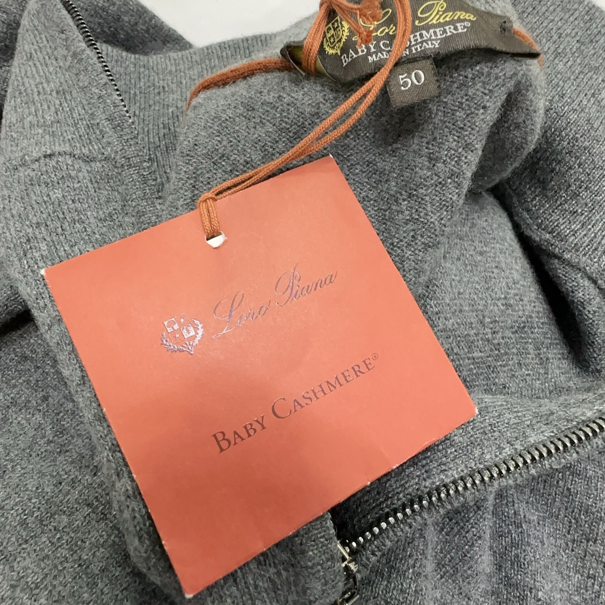 Loro Piana Loro Piana Baby Cashmere Half-Zip Sweater Size 50 Size US M / EU 48-50 / 2 - 5 Thumbnail