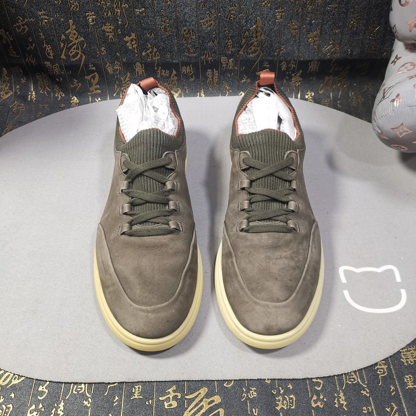 Loro Piana Loro Piana Suede Low-Top Sneakers Size 44 Size US 11 / EU 44 - 2 Thumbnail
