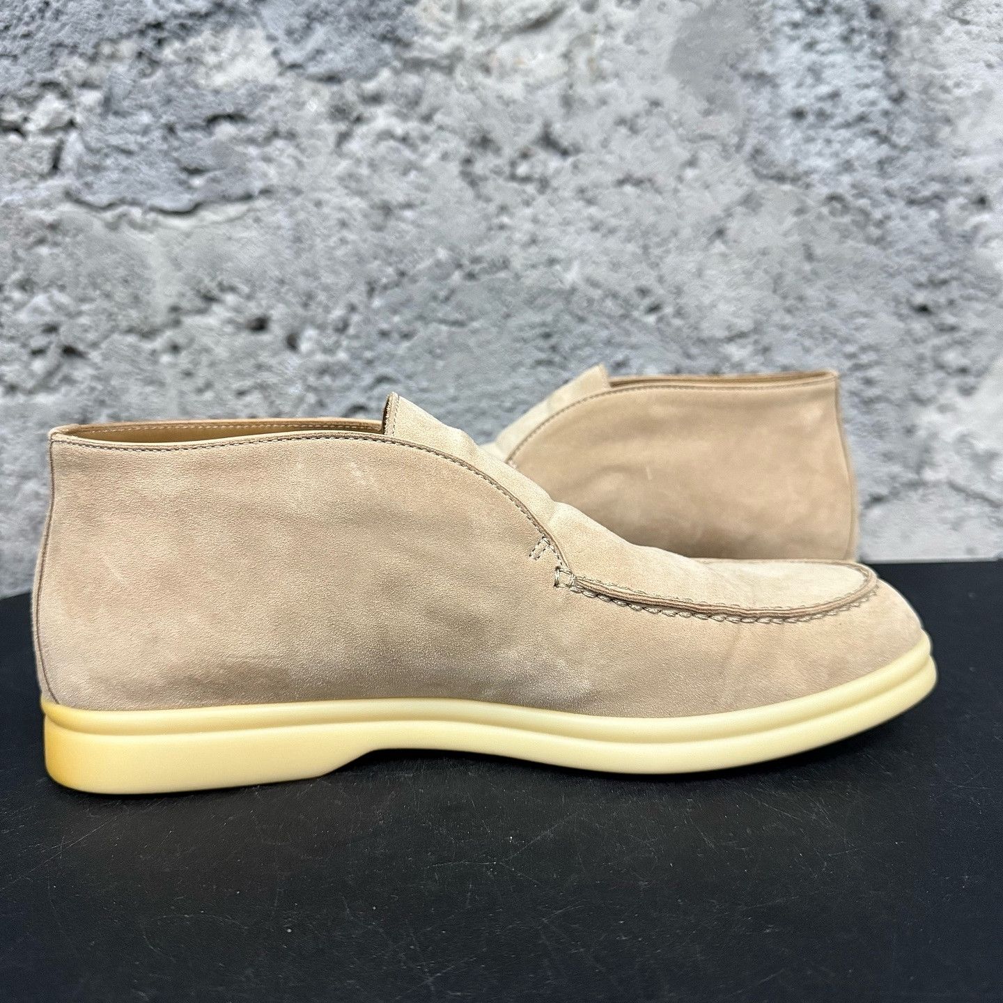 Loro Piana Loro Piana Open Walk Suede Boots Beige Size 37.5 Size US 7.5 / IT 37.5 - 7 Thumbnail
