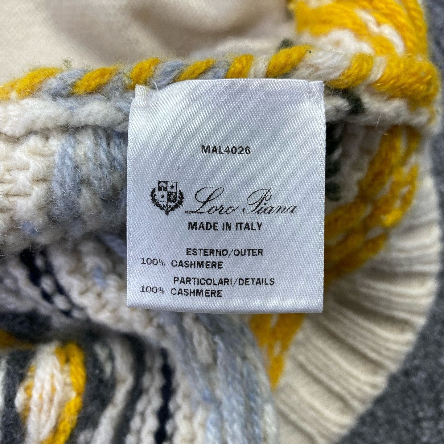 Loro Piana Loro Piana Patterned Cashmere Zip Cardigan Size 38 Size XS / US 0-2 / IT 36-38 - 4 Thumbnail