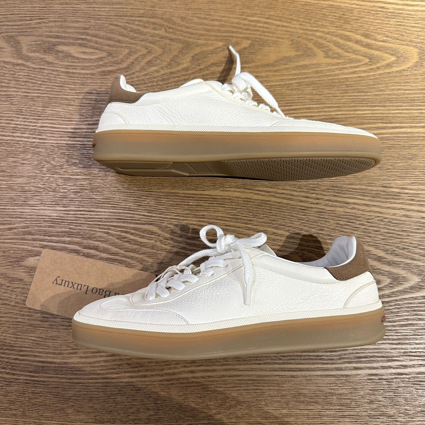 Loro Piana Loro Piana Leather Low-Top Sneakers Size 38 Size US 8 / IT 38 - 7 Thumbnail