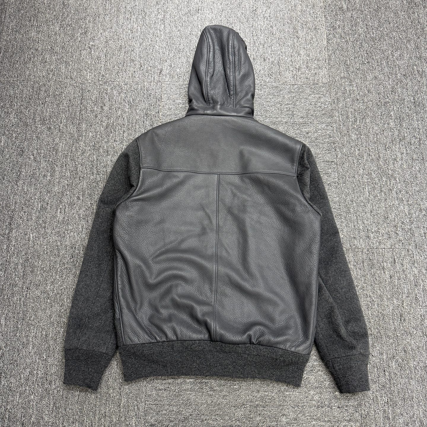 Loro Piana Loro Piana Leather Cashmere Hooded Jacket Size S Size US S / EU 44-46 / 1 - 2 Thumbnail