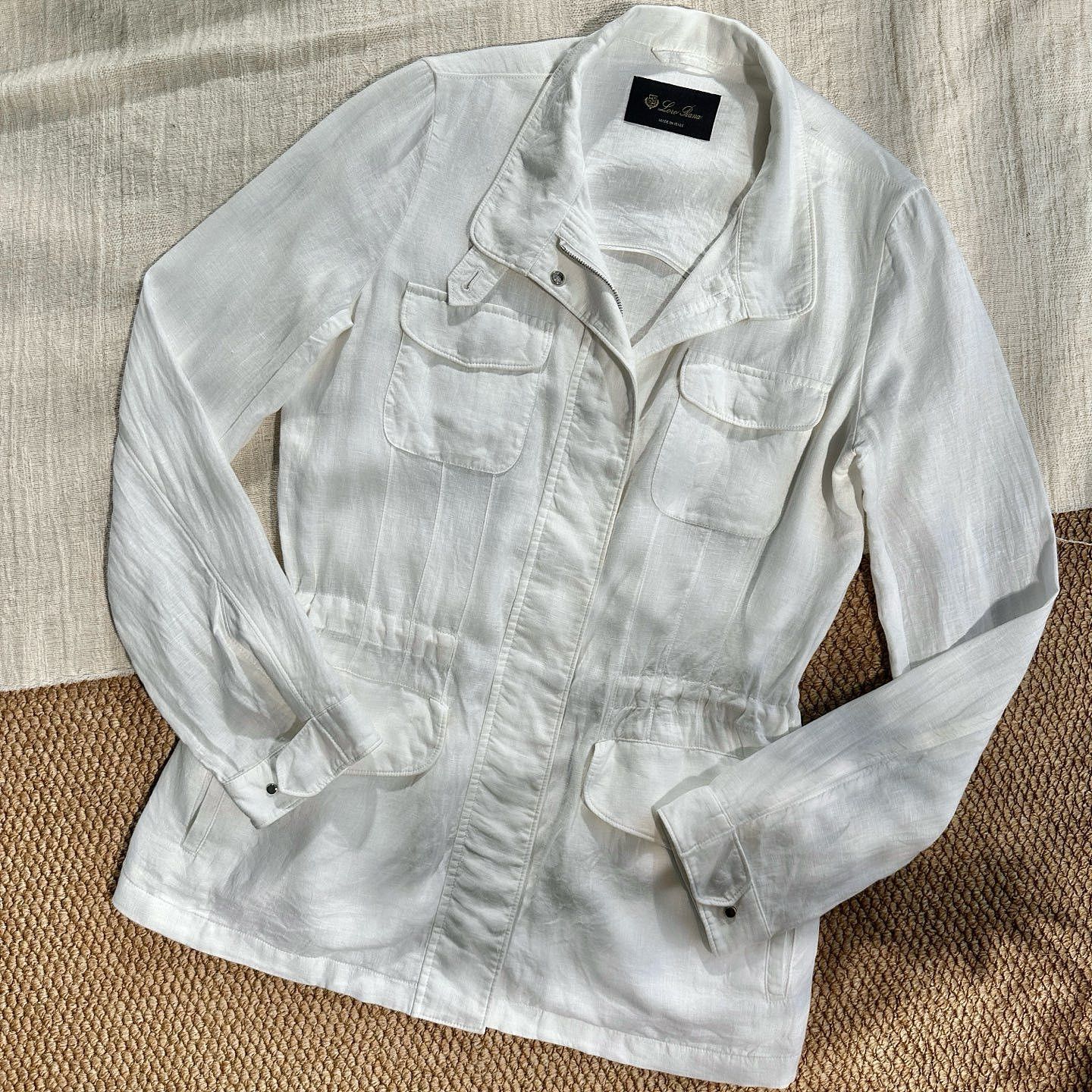 Loro Piana Loro Piana Linen Zip Jacket IT 42 Size M / US 6-8 / IT 42-44 - 10 Thumbnail