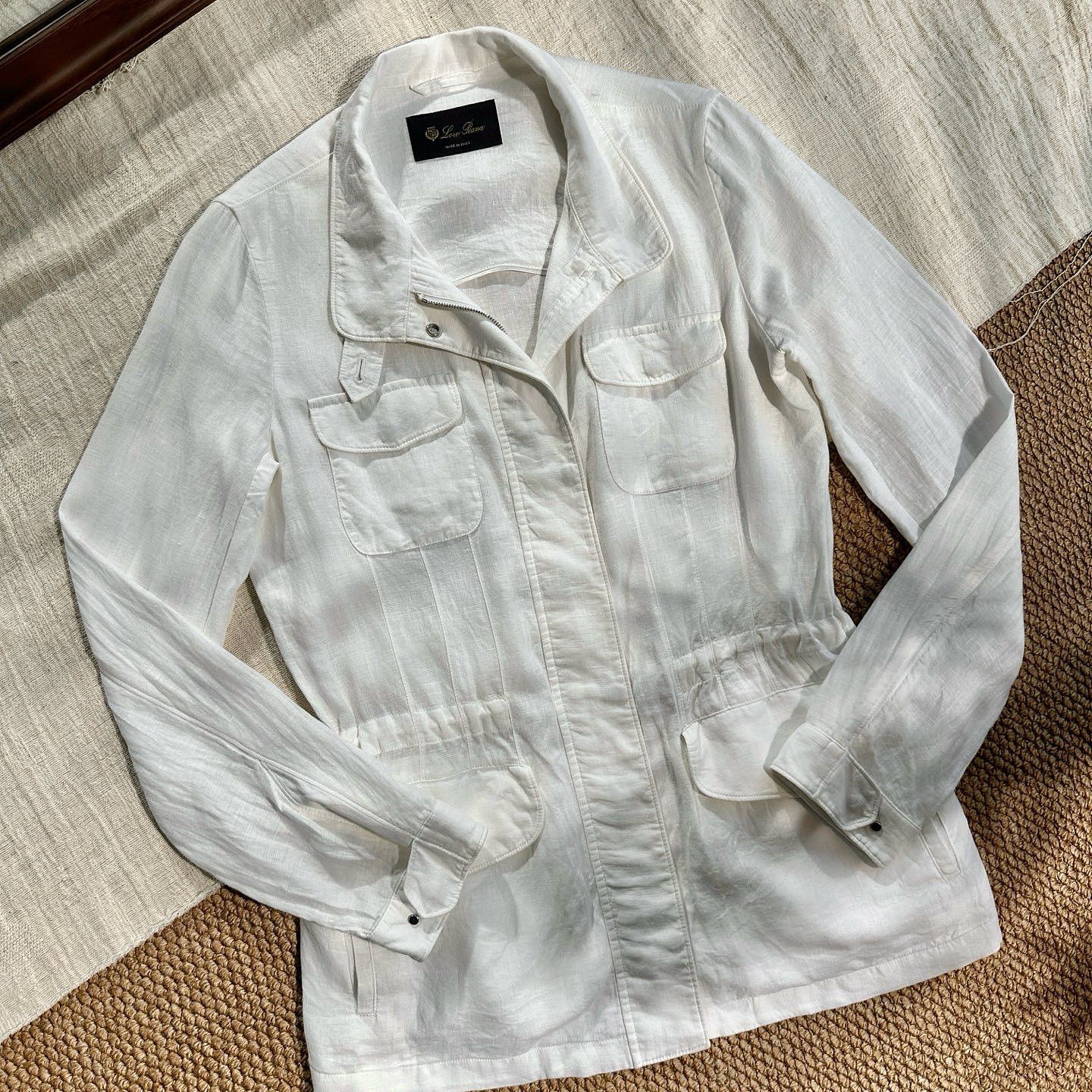 Loro Piana Loro Piana Linen Zip Jacket IT 42 Size M / US 6-8 / IT 42-44 - 5 Thumbnail