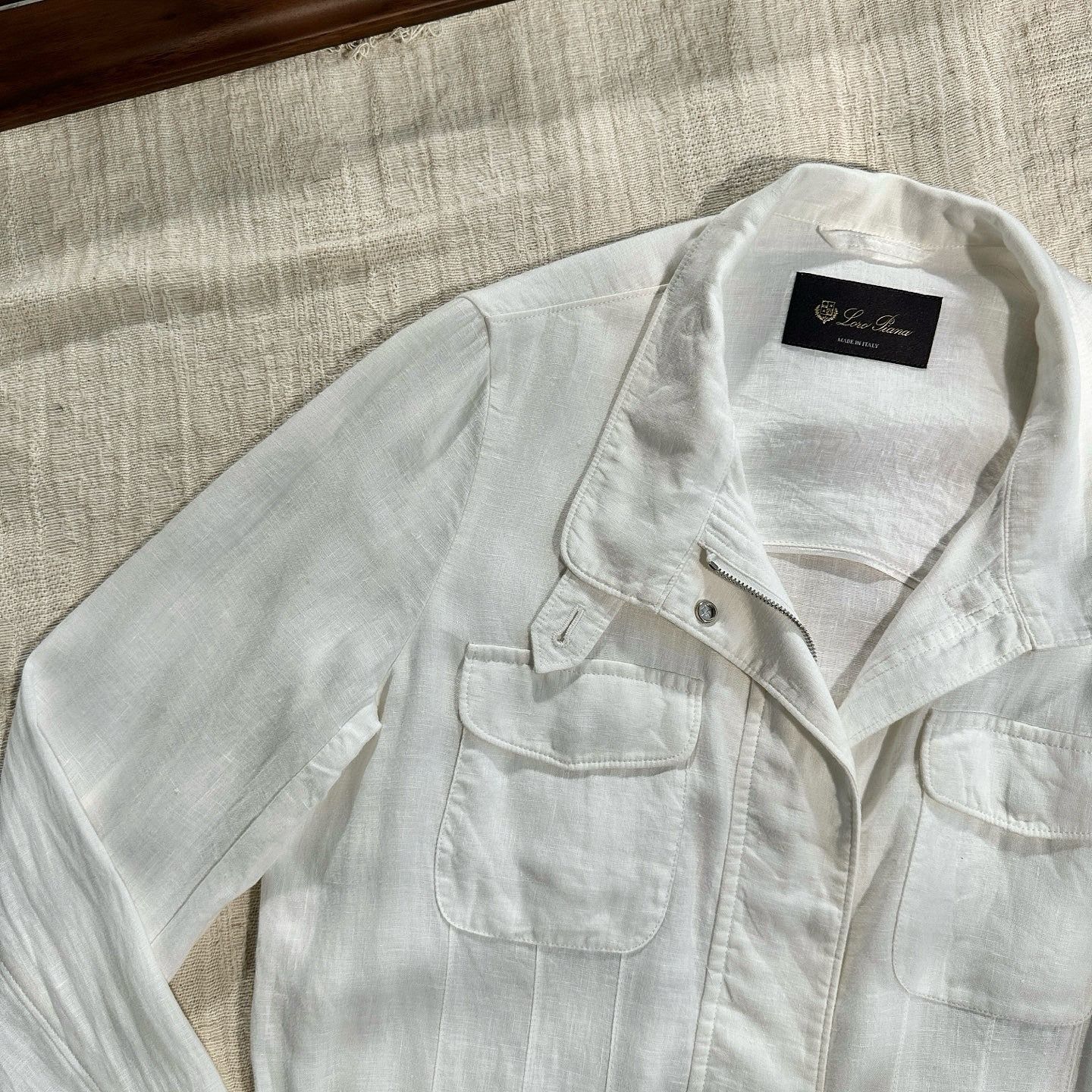 Loro Piana Loro Piana Linen Zip Jacket IT 42 Size M / US 6-8 / IT 42-44 - 6 Thumbnail