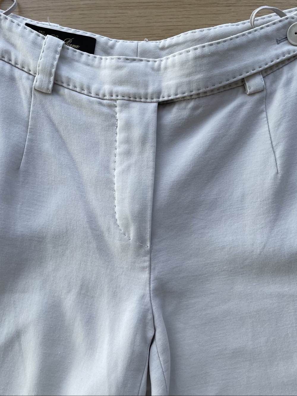 Loro Piana Loro Piana White Cotton Pants Size 38 Size 26" / US 2 / IT 38 - 5 Thumbnail