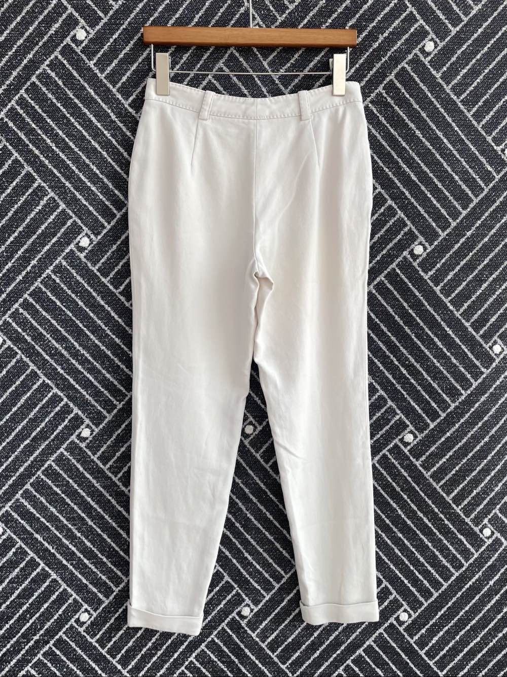 Loro Piana Loro Piana White Cotton Pants Size 38 Size 26" / US 2 / IT 38 - 2 Thumbnail