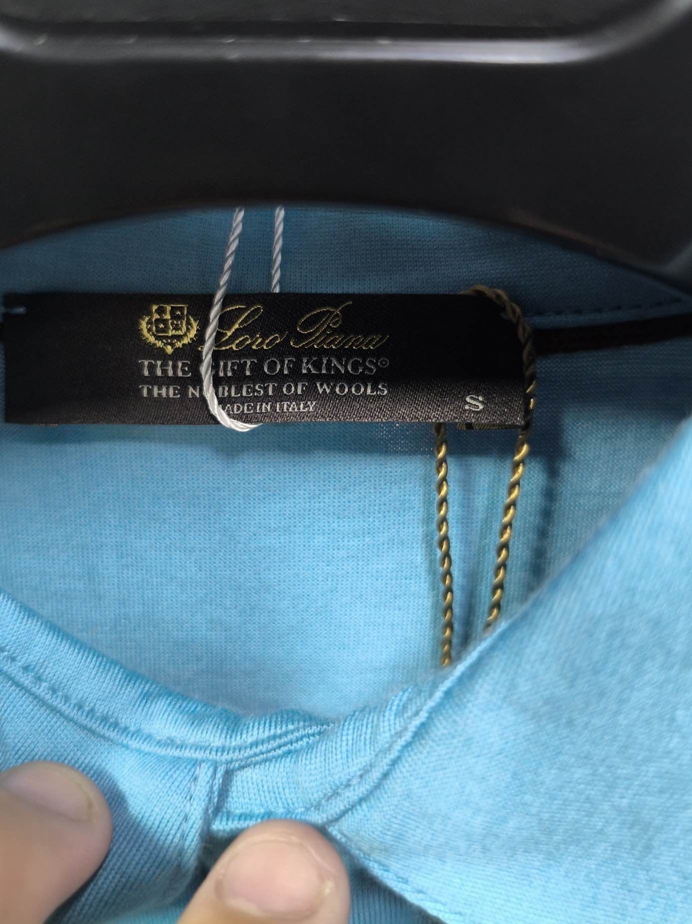 Loro Piana Loro Piana Blue Wool Polo Shirt Size S Size US S / EU 44-46 / 1 - 3 Thumbnail