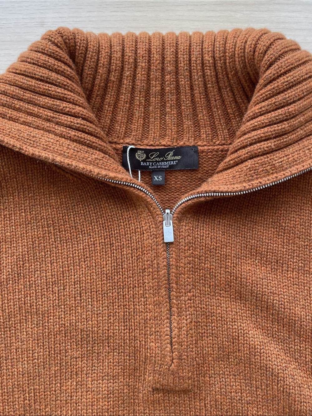 Loro Piana Loro Piana Baby Cashmere Quarter Zip Sweater XS Size XS / US 0-2 / IT 36-38 - 6 Thumbnail