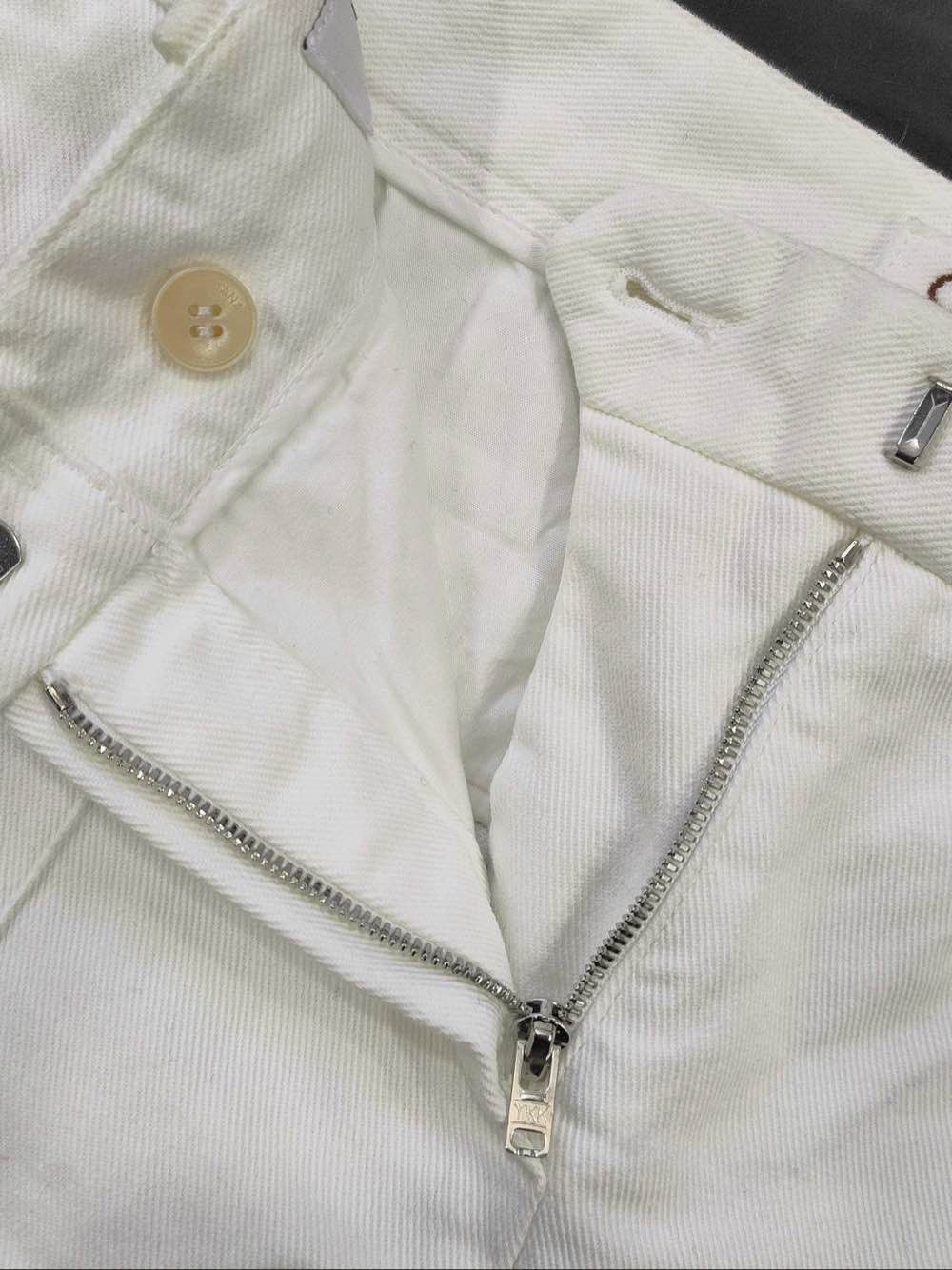 Loro Piana Loro Piana White Cotton Pants Size 38 Size 26" / US 2 / IT 38 - 5 Thumbnail