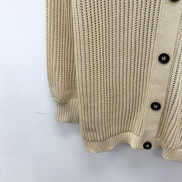 Loro Piana Loro Piana Silk Cotton V-Neck Cardigan Beige Size 40 Size S / US 4 / IT 40 - 6 Thumbnail