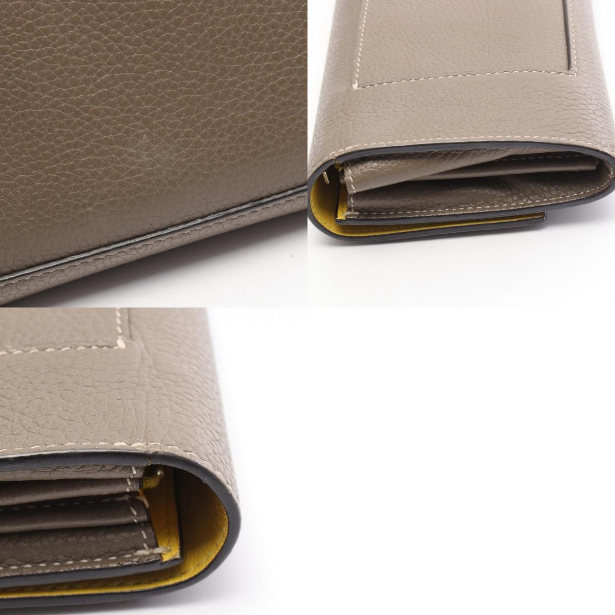 Celine Celine CELINE Large Flap Multifunction Leather Long Wallet Leather Long Wallet 101673AFE DUTY FREE for USA Size ONE SIZE - 10 Thumbnail