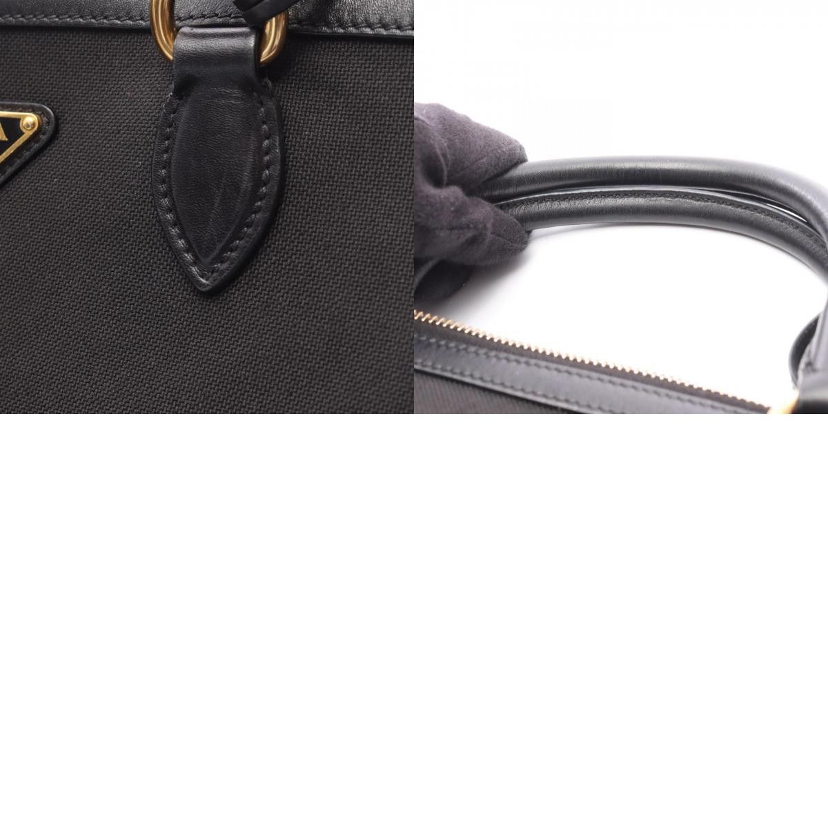 Prada Prada PRADA Canvas Leather Handbag Leather Handbag DUTY FREE for USA Size ONE SIZE - 10 Thumbnail