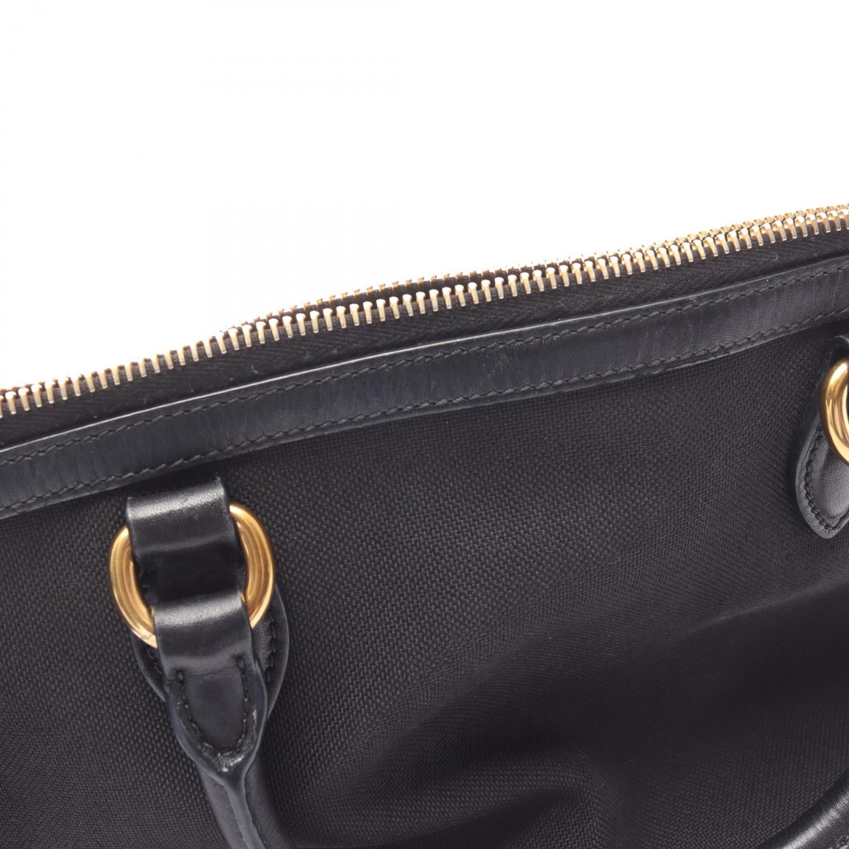 Prada Prada PRADA Canvas Leather Handbag Leather Handbag DUTY FREE for USA Size ONE SIZE - 6 Thumbnail