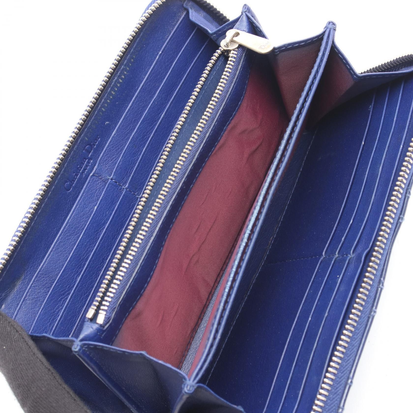 Dior Dior Christian Dior Lady Dior Patent Leather Long Wallet Leather Long Wallet DUTY FREE for USA Size ONE SIZE - 3 Thumbnail