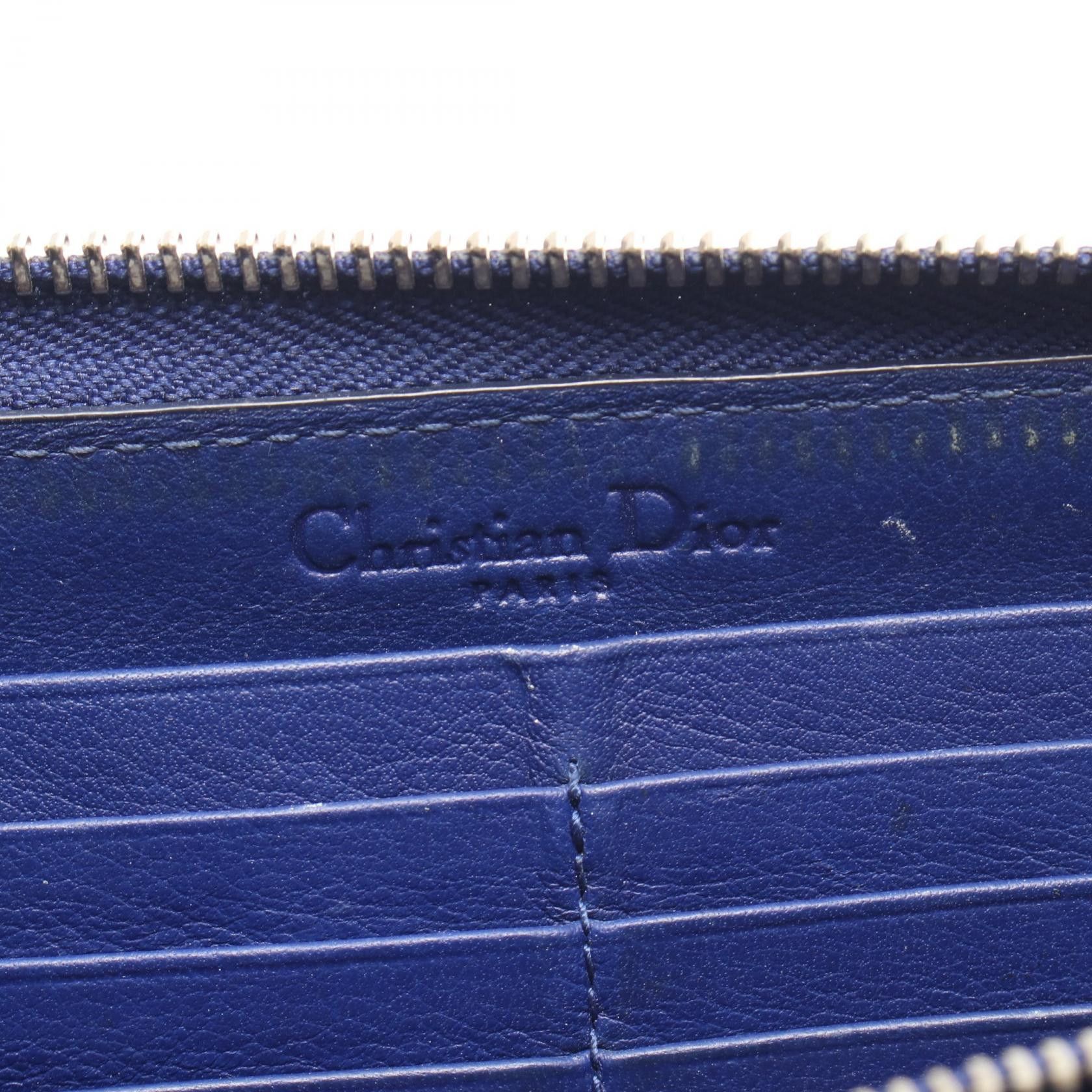 Dior Dior Christian Dior Lady Dior Patent Leather Long Wallet Leather Long Wallet DUTY FREE for USA Size ONE SIZE - 4 Thumbnail