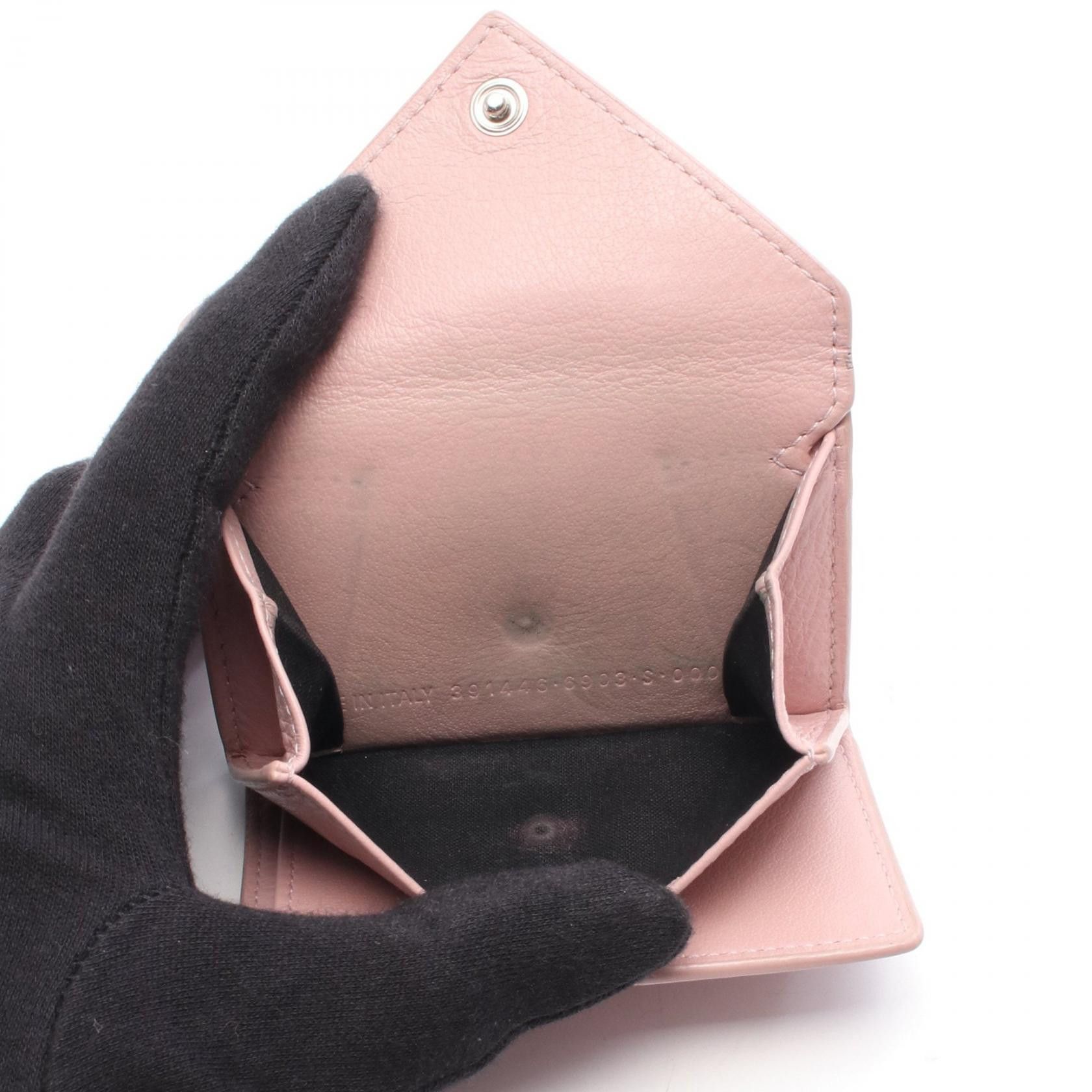 Balenciaga Balenciaga Balenciaga Paper Mini Wallet Trifold Wallet Leather Short Wallet 391446 DUTY FREE for USA Size ONE SIZE - 4 Thumbnail