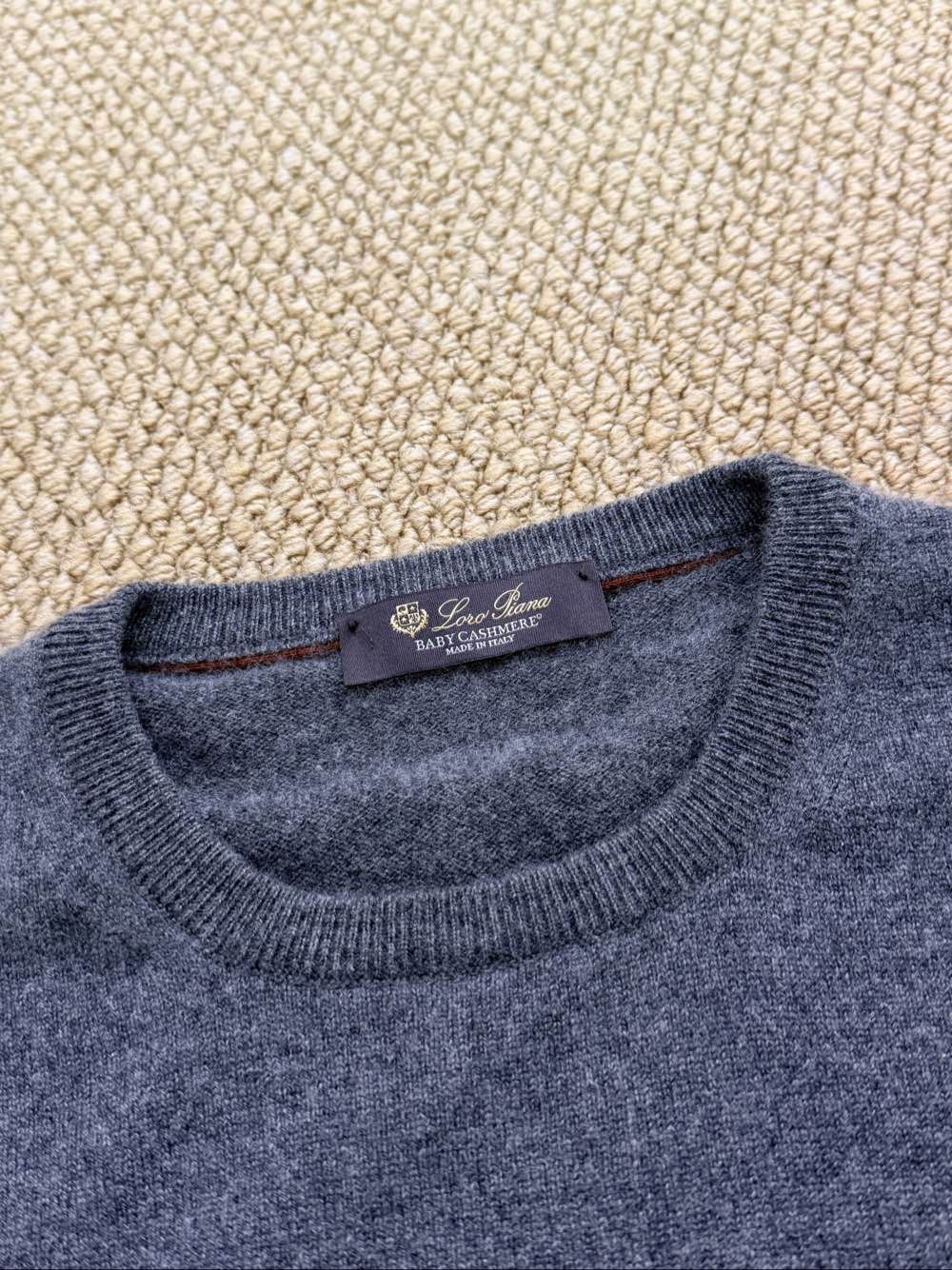 Loro Piana Loro Piana Baby Cashmere Crew Neck Sweater Size L Size US L / EU 52-54 / 3 - 3 Thumbnail