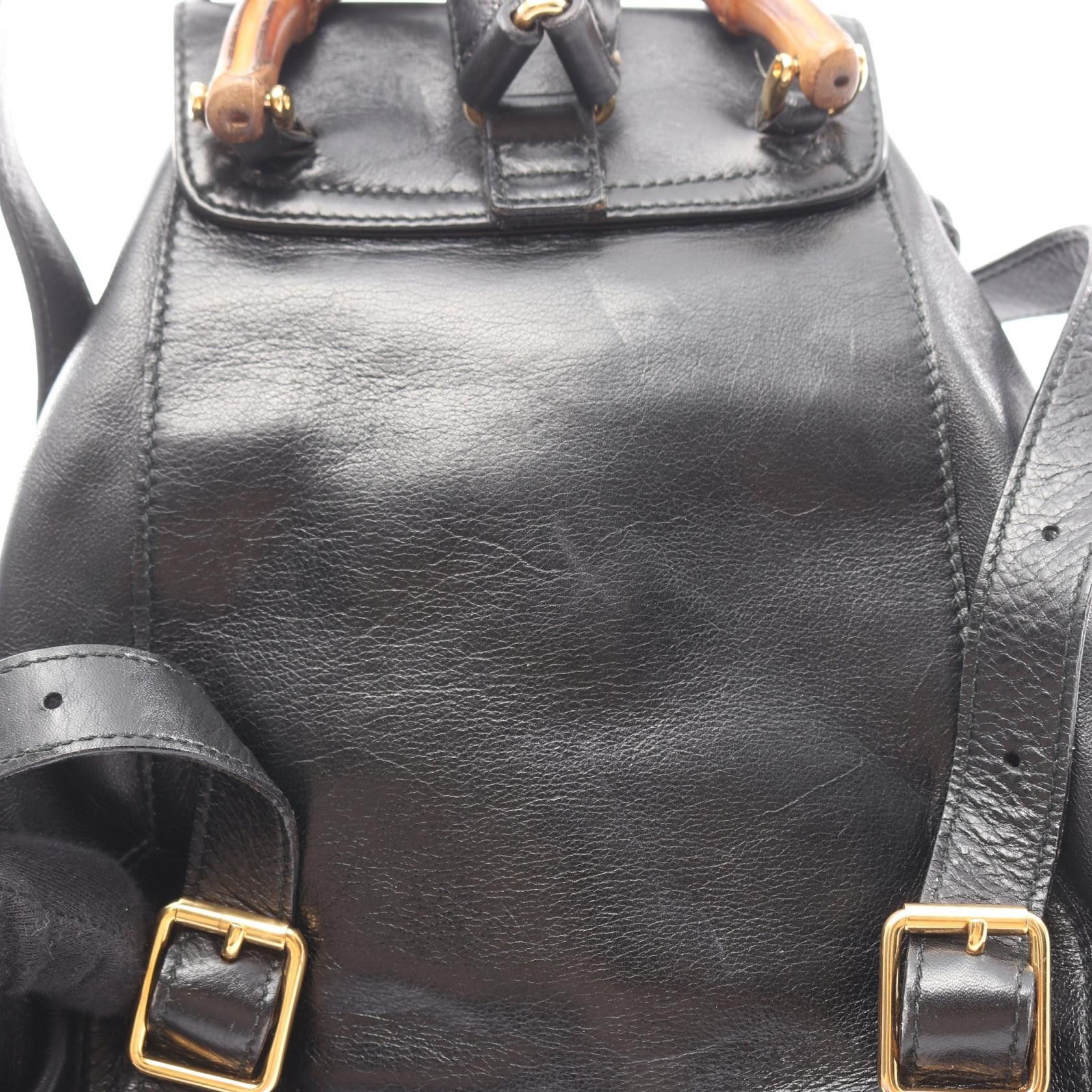 Gucci Gucci Gucci Leather Backpack Leather Backpack 00317050030 DUTY FREE for USA Size ONE SIZE - 7 Thumbnail
