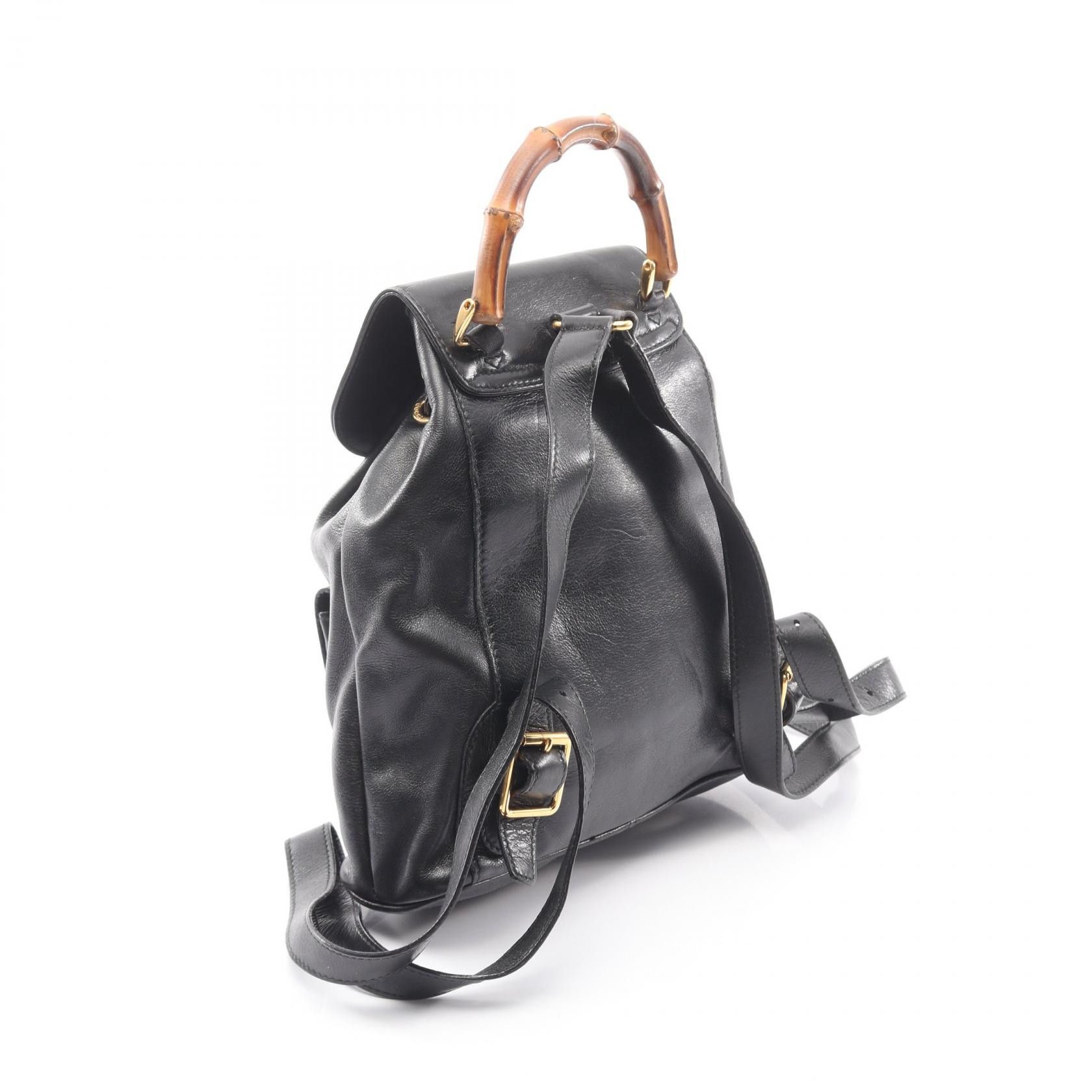 Gucci Gucci Gucci Leather Backpack Leather Backpack 00317050030 DUTY FREE for USA Size ONE SIZE - 2 Thumbnail