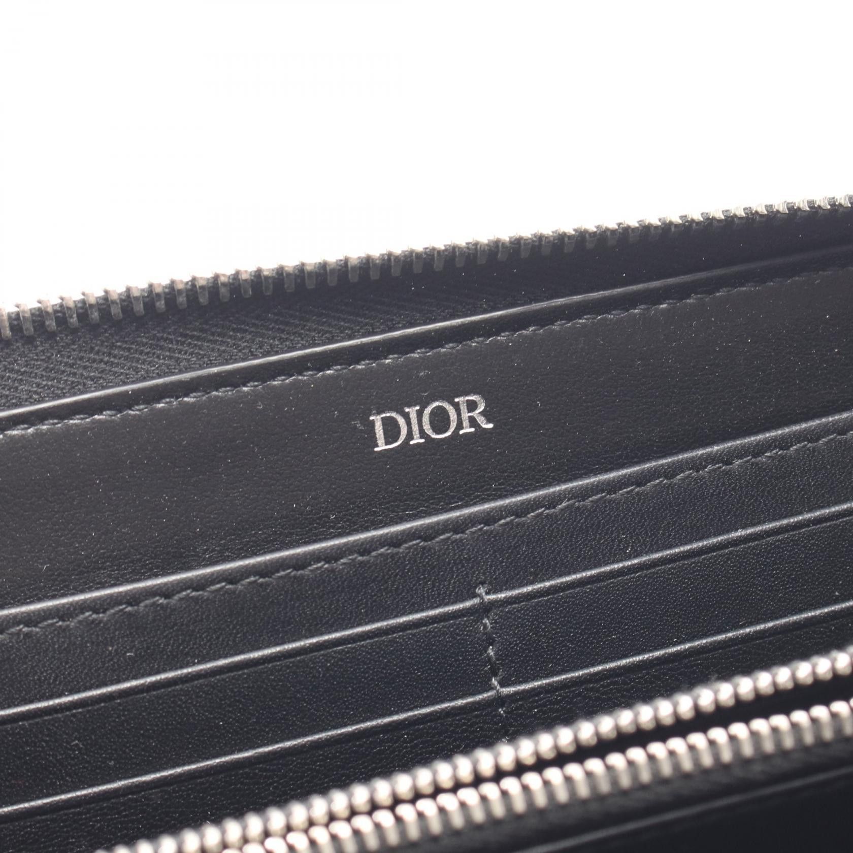 Dior Dior Dior Oblique Galaxy Leather Long Wallet Leather Long Wallet DUTY FREE for USA Size ONE SIZE - 4 Thumbnail