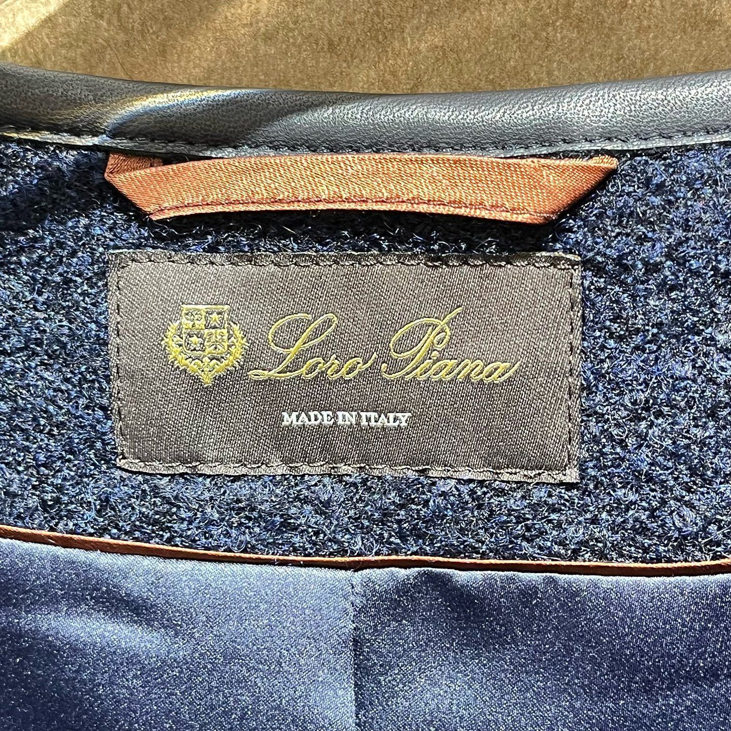 Loro Piana Loro Piana Blue Wool Alpaca Blend Jacket Size 36 Size XS / US 0-2 / IT 36-38 - 3 Thumbnail