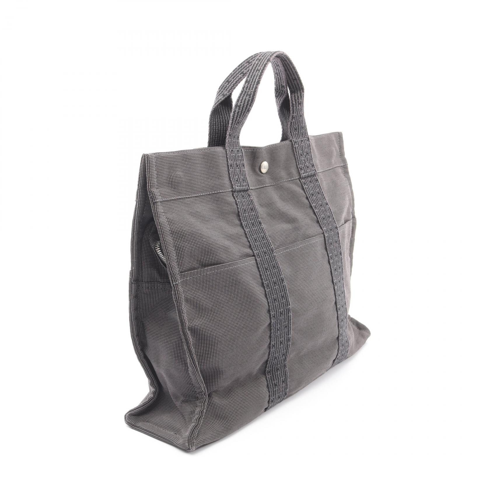 Hermes Hermes Hermes Herline MM Nylon Canvas Tote Bag Textile Tote Bag DUTY FREE for USA Size ONE SIZE - 2 Thumbnail