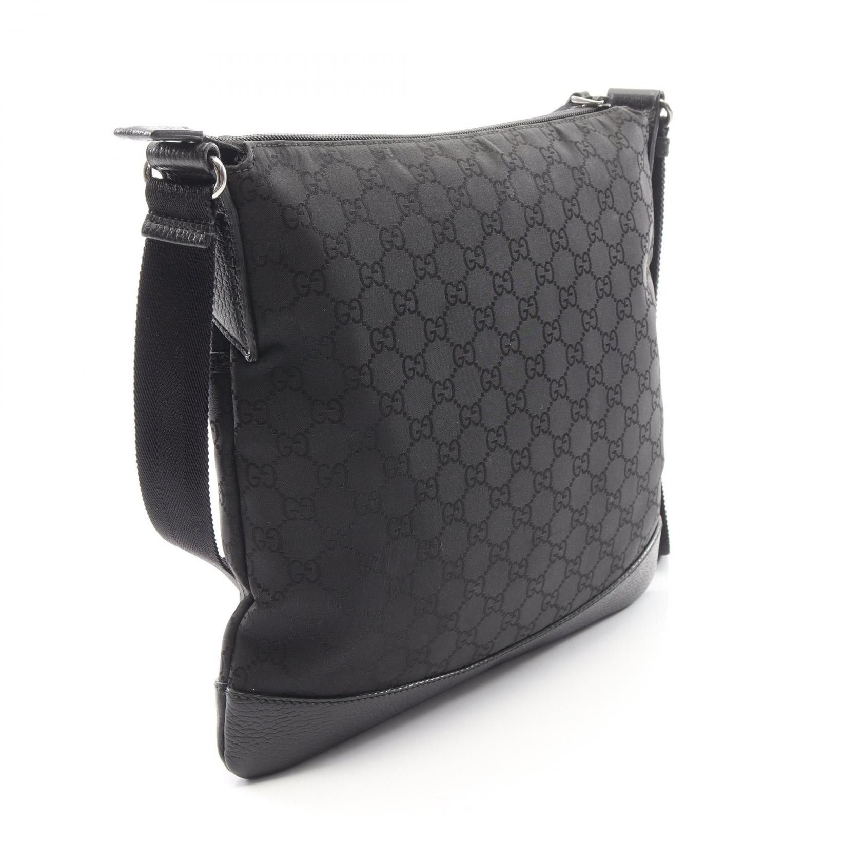 Gucci Gucci Gucci GG Canvas Nylon Leather Shoulder Bag Textile Shoulder Bag 374414 DUTY FREE for USA Size ONE SIZE - 2 Thumbnail