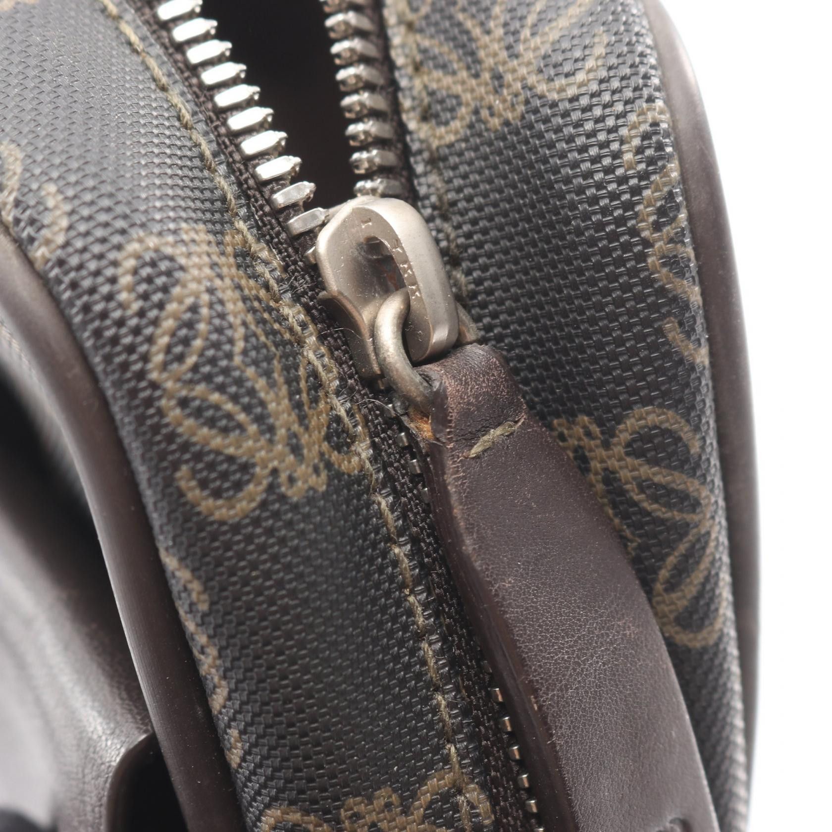 Loewe Loewe Loewe Repeat Anagram Coated Canvas Shoulder Bag Textile Shoulder Bag DUTY FREE for USA Size ONE SIZE - 8 Thumbnail