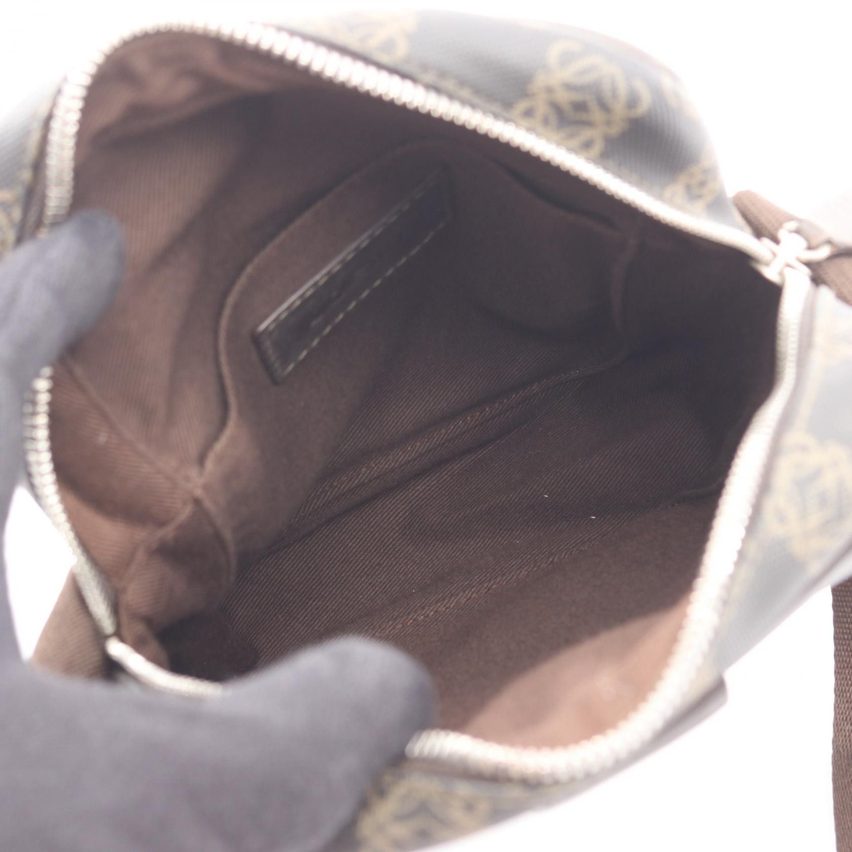 Loewe Loewe Loewe Repeat Anagram Coated Canvas Shoulder Bag Textile Shoulder Bag DUTY FREE for USA Size ONE SIZE - 3 Thumbnail