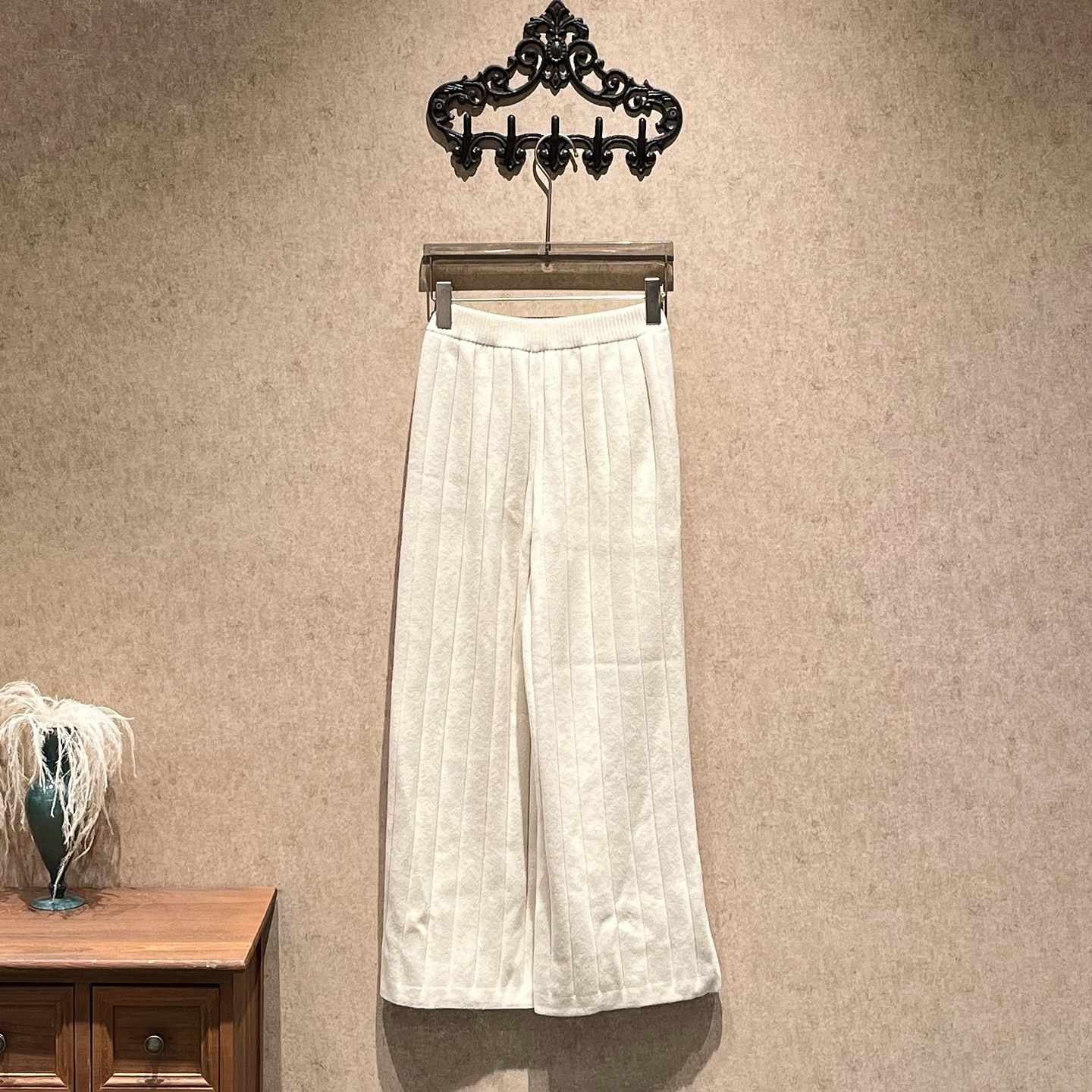 Loro Piana Loro Piana Baby Cashmere Wide-Leg Pants Size 38 Size 26" / US 2 / IT 38 - 2 Thumbnail
