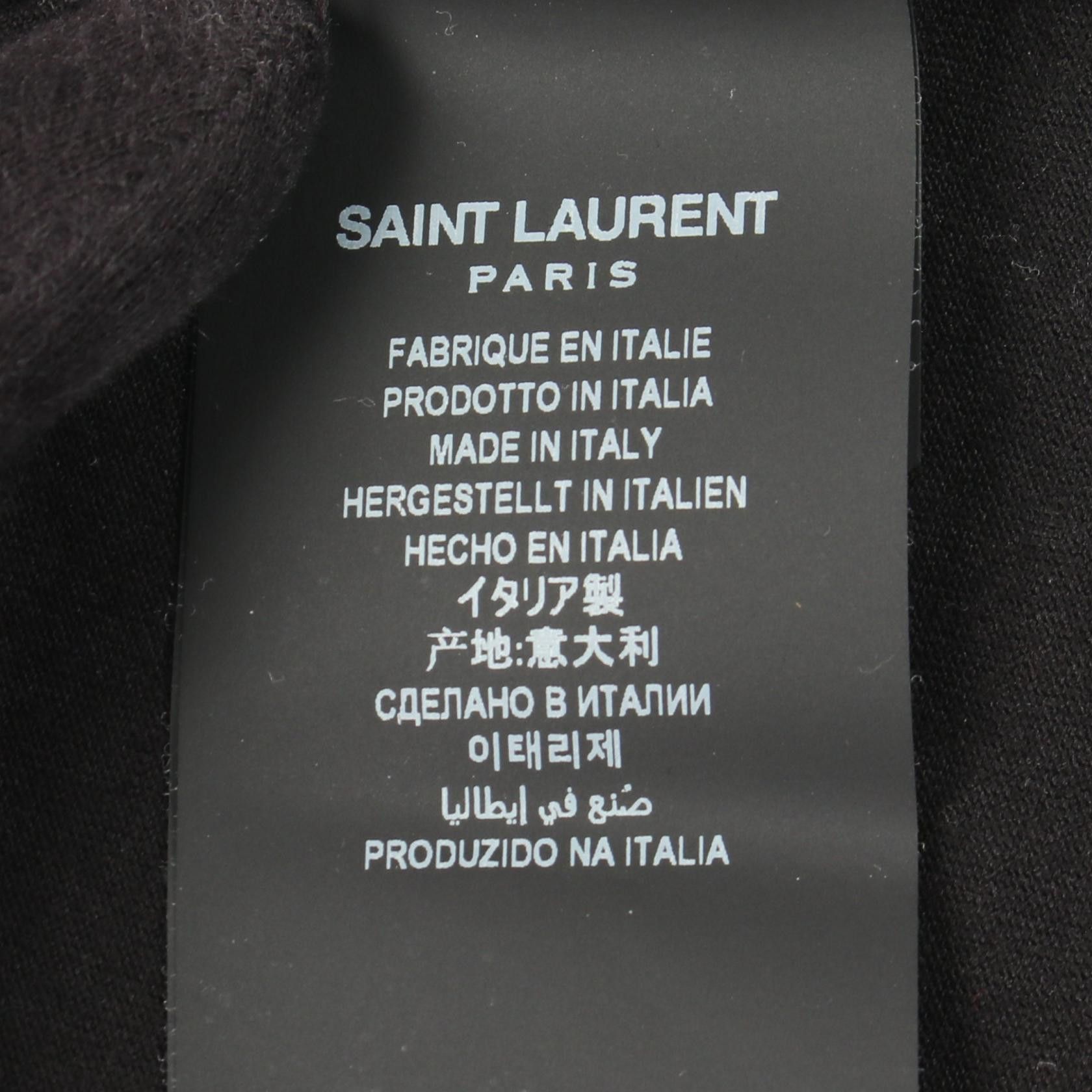 Yves Saint Laurent Yves Saint Laurent Saint Laurent Paris Cotton Long Sleeve T Shirt Textile T-Shirts DUTY FREE for USA Size ONE SIZE - 4 Thumbnail