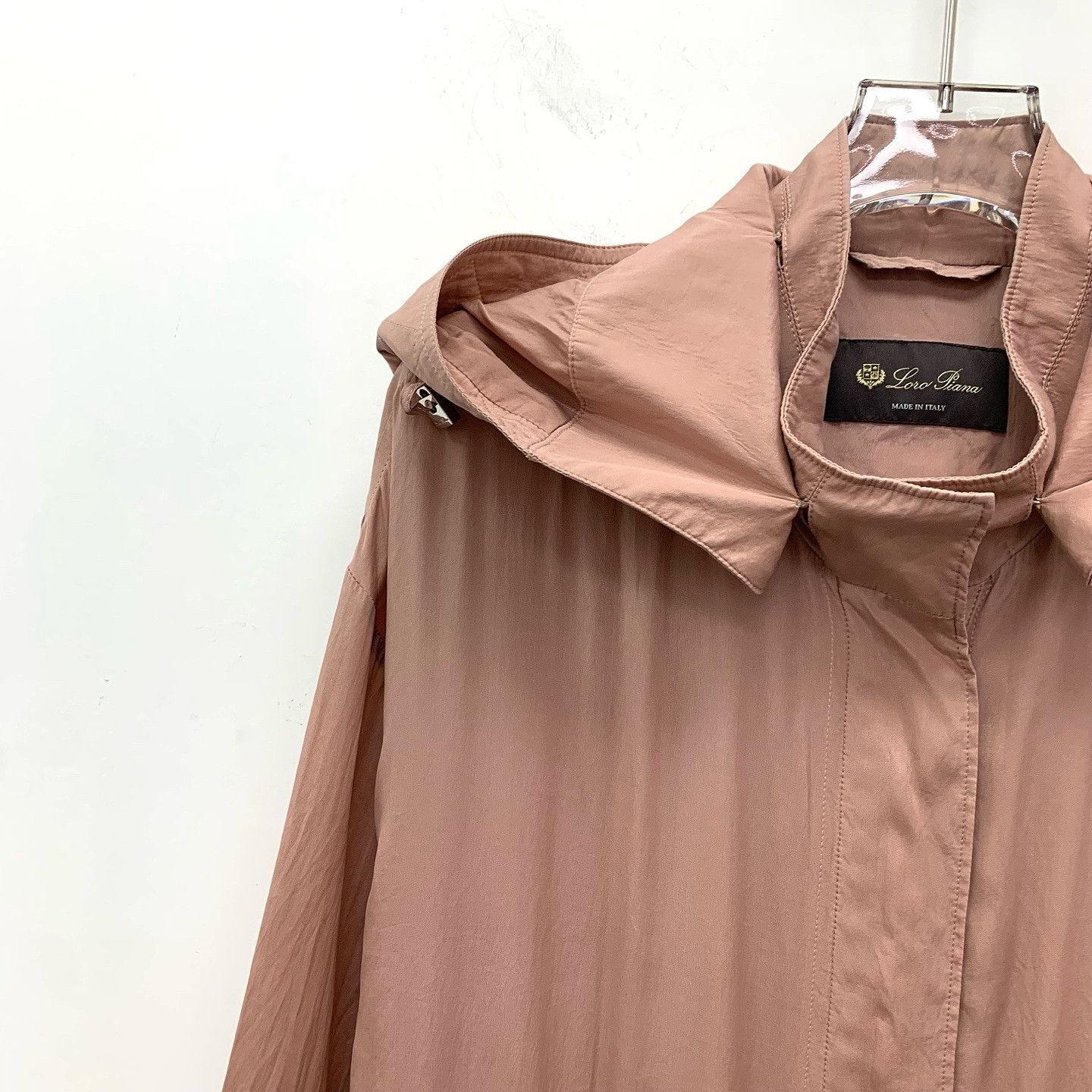 Loro Piana Loro Piana Silk Hooded Coat Size S Size S / US 4 / IT 40 - 5 Thumbnail