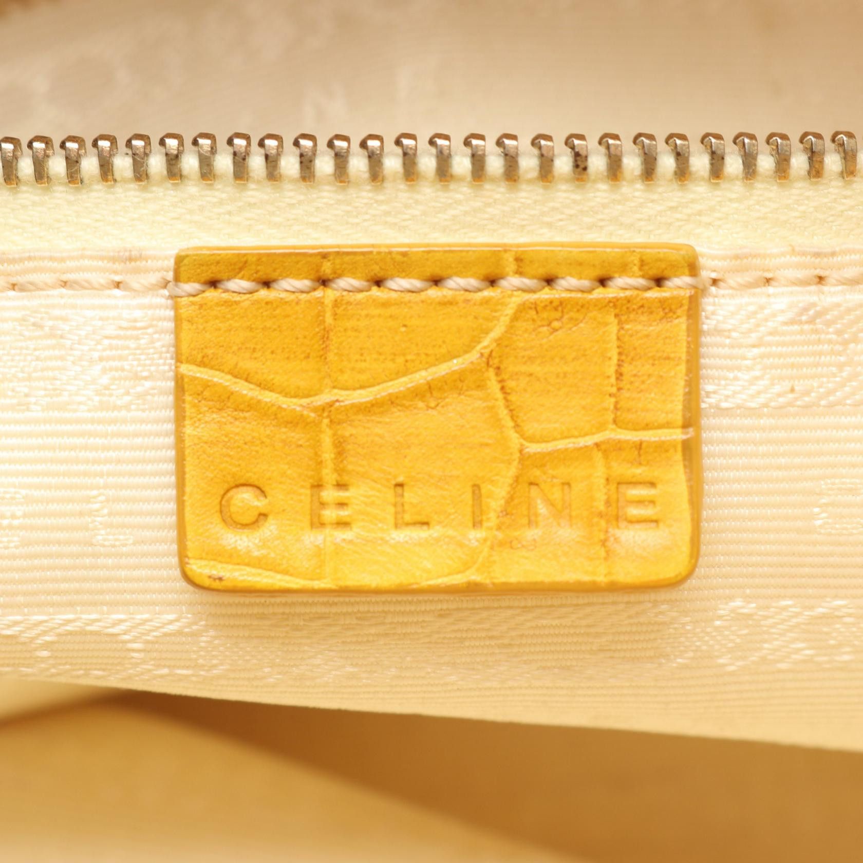 Celine Celine CELINE Embossed Leather Shoulder Bag Leather Shoulder Bag DUTY FREE for USA Size ONE SIZE - 4 Thumbnail