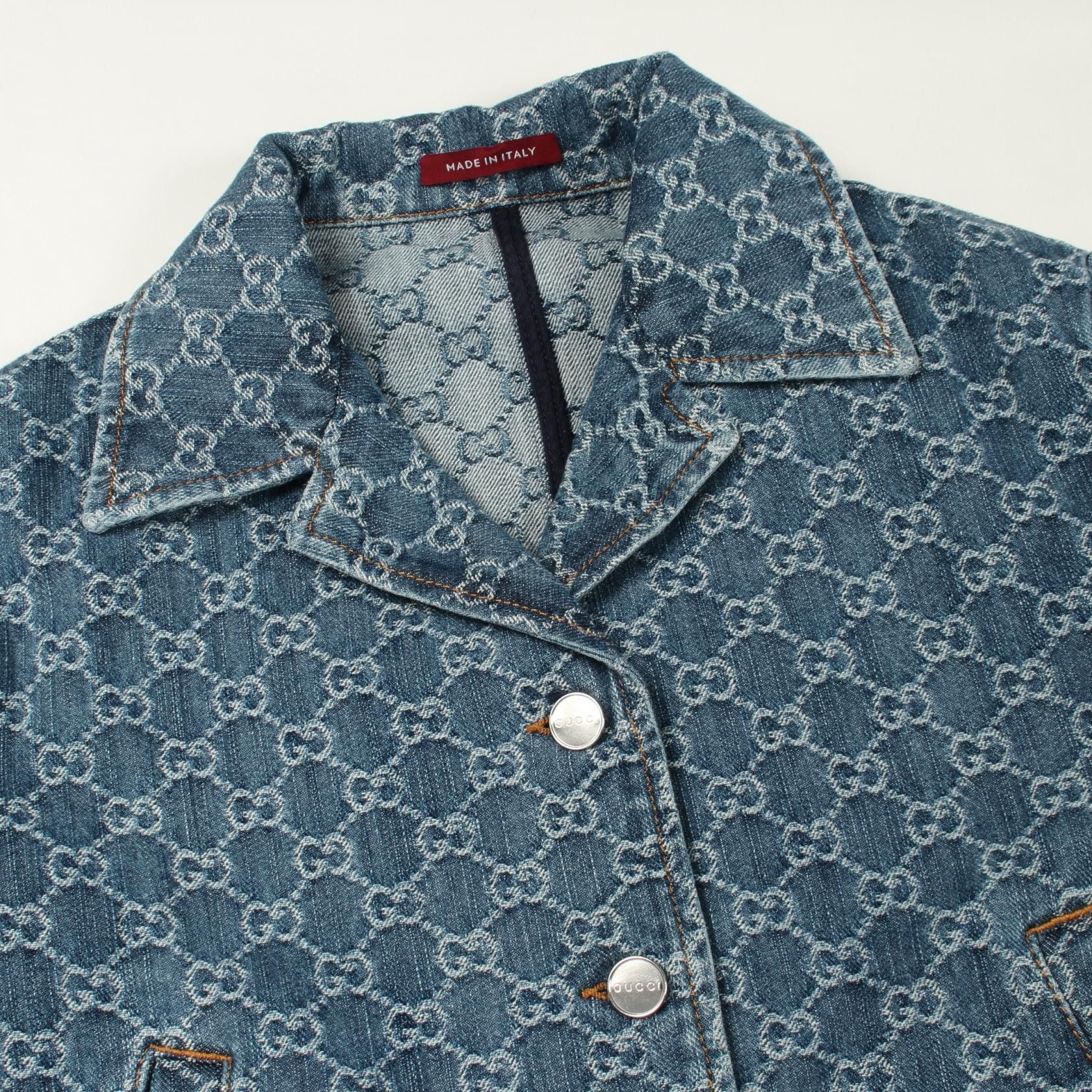 Gucci Gucci GUCCI GG Jacquard Cotton Top Textile Tops 788680 DUTY FREE for USA Size ONE SIZE - 6 Thumbnail