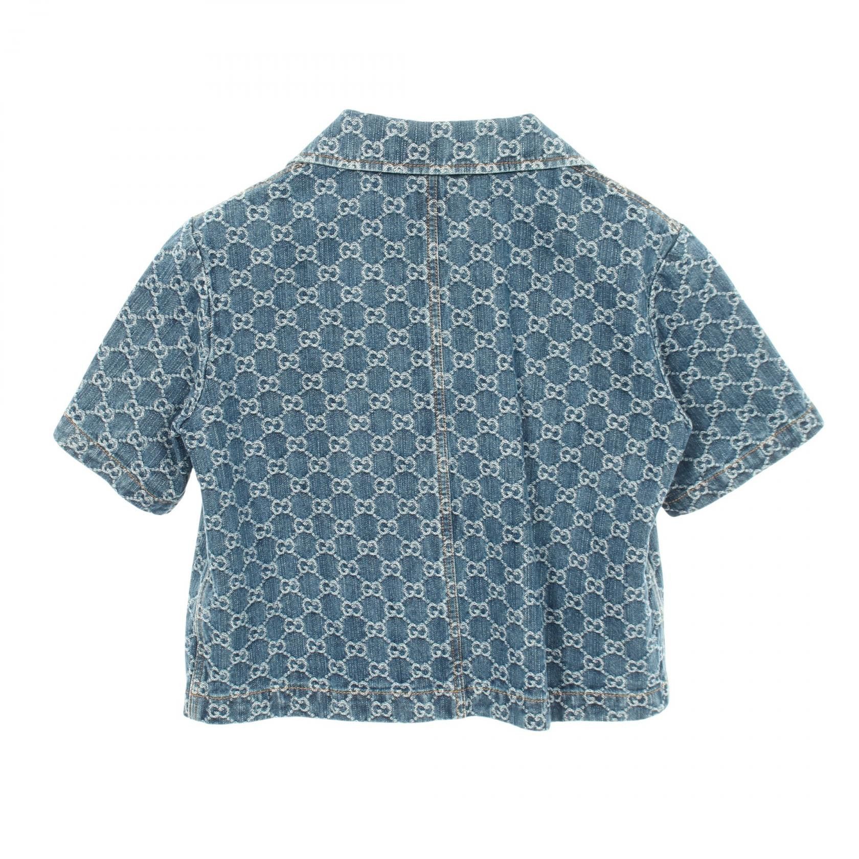 Gucci Gucci GUCCI GG Jacquard Cotton Top Textile Tops 788680 DUTY FREE for USA Size ONE SIZE - 2 Thumbnail