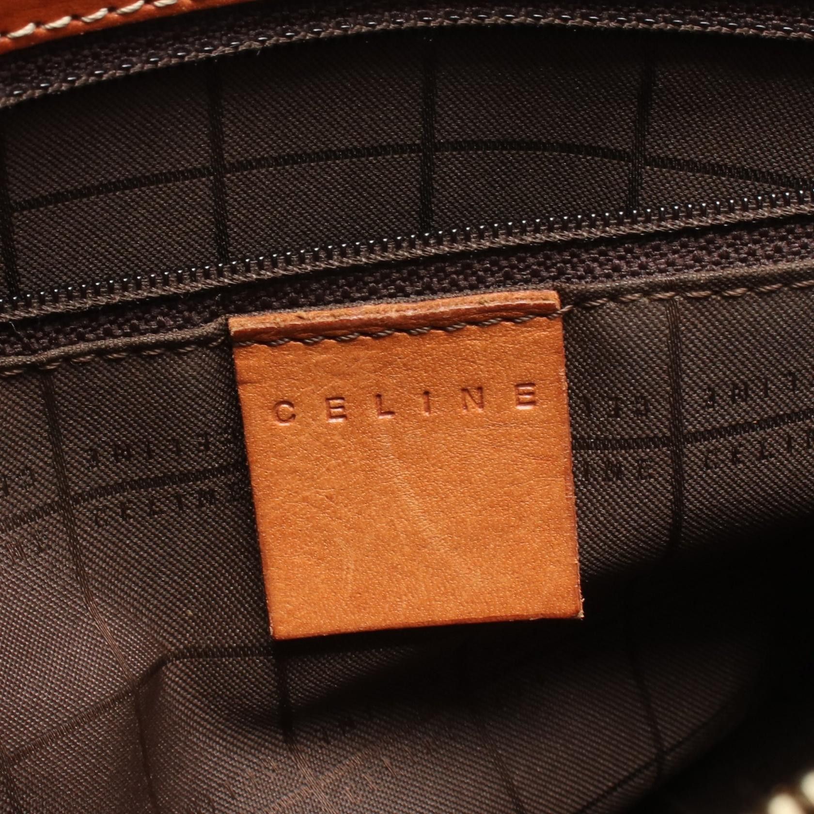 Celine Celine CELINE Macadam Coated Canvas Tote Bag Leather Tote Bag DUTY FREE for USA Size ONE SIZE - 4 Thumbnail