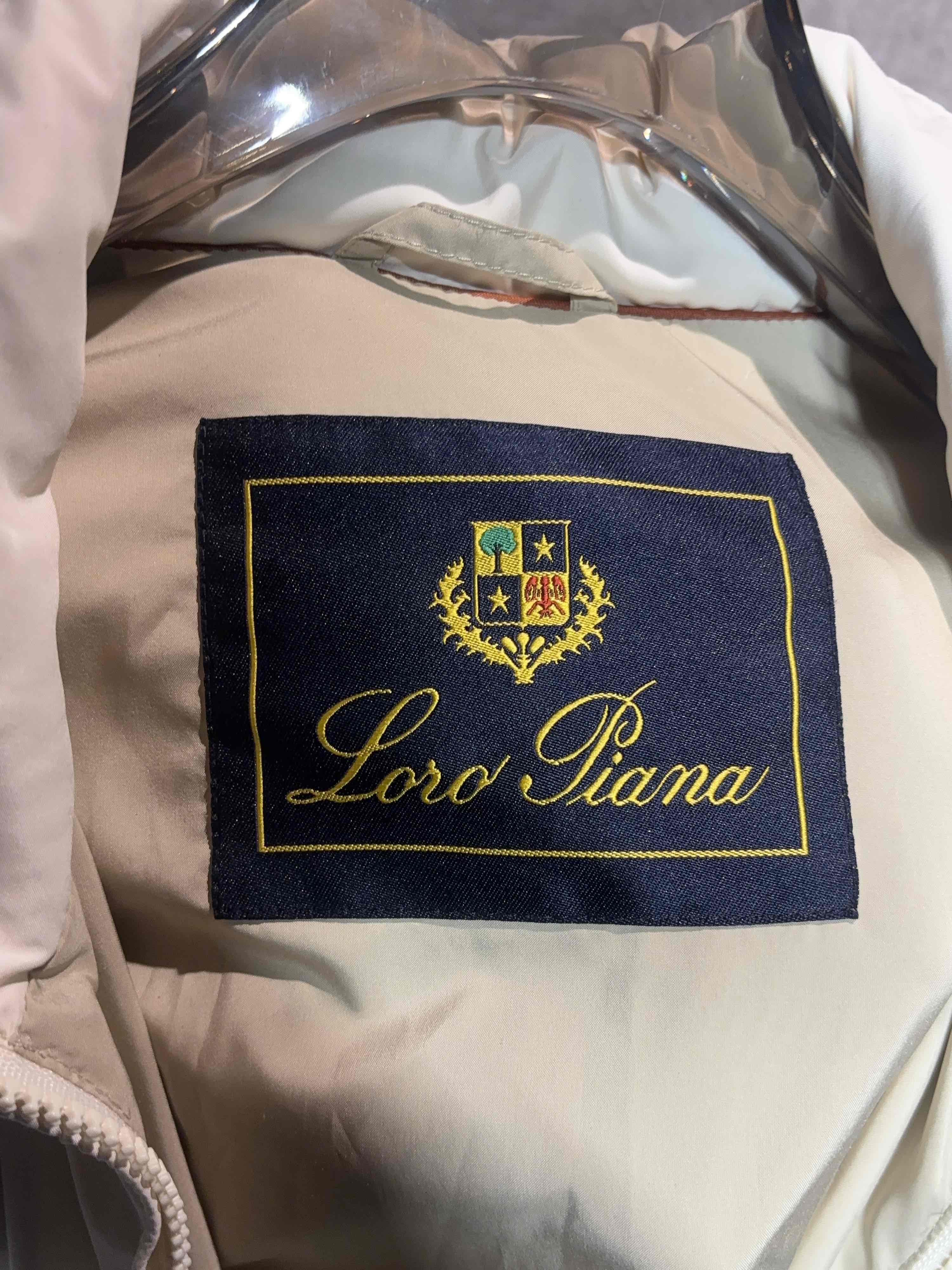 Loro Piana Loro Piana Zip Up Jacket White Size L Size US L / EU 52-54 / 3 - 3 Thumbnail