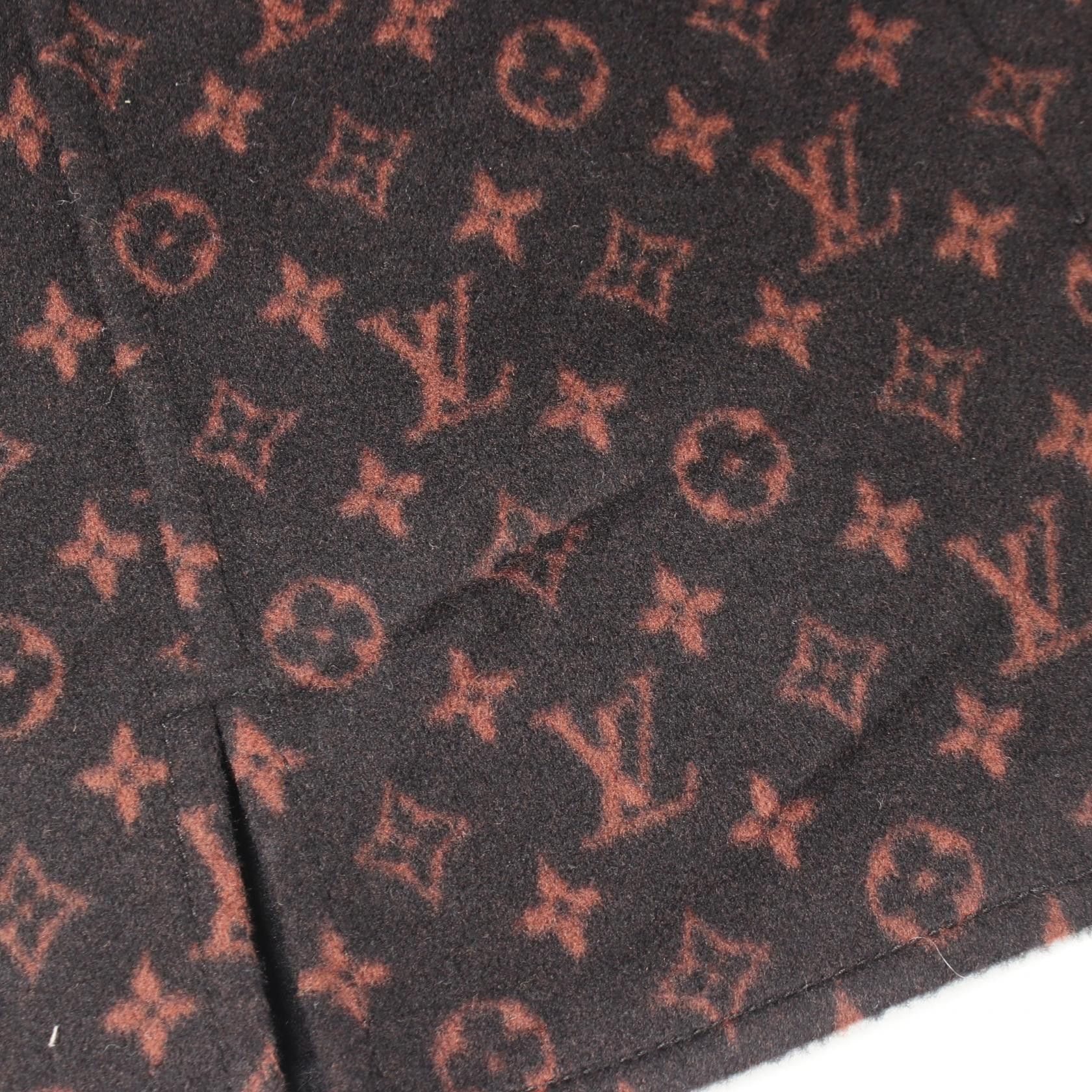 Louis Vuitton Louis Vuitton Louis Vuitton Monogram Wool Silk Skirt Textile Skirts DUTY FREE for USA Size ONE SIZE - 6 Thumbnail