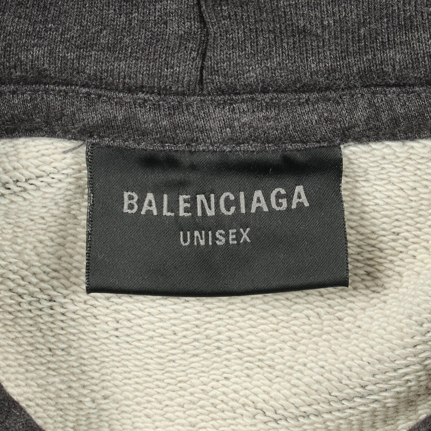 Balenciaga Balenciaga Balenciaga TAPE TYPE RIPPED POCKET HOODIE Cotton Hoodie Textile Sweatshirts & Hoodies 744190 DUTY FREE for USA Size ONE SIZE - 3 Thumbnail