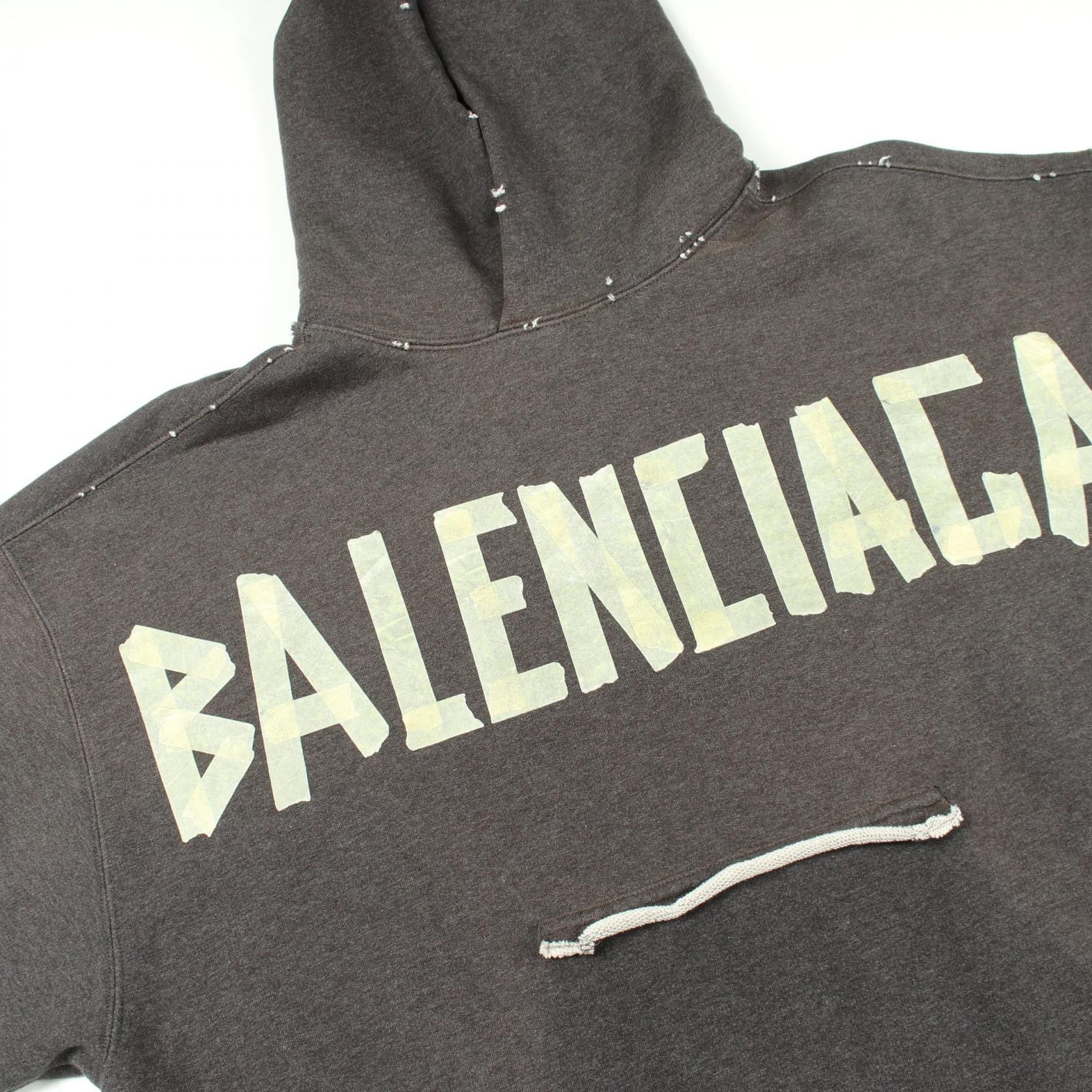 Balenciaga Balenciaga Balenciaga TAPE TYPE RIPPED POCKET HOODIE Cotton Hoodie Textile Sweatshirts & Hoodies 744190 DUTY FREE for USA Size ONE SIZE - 9 Thumbnail