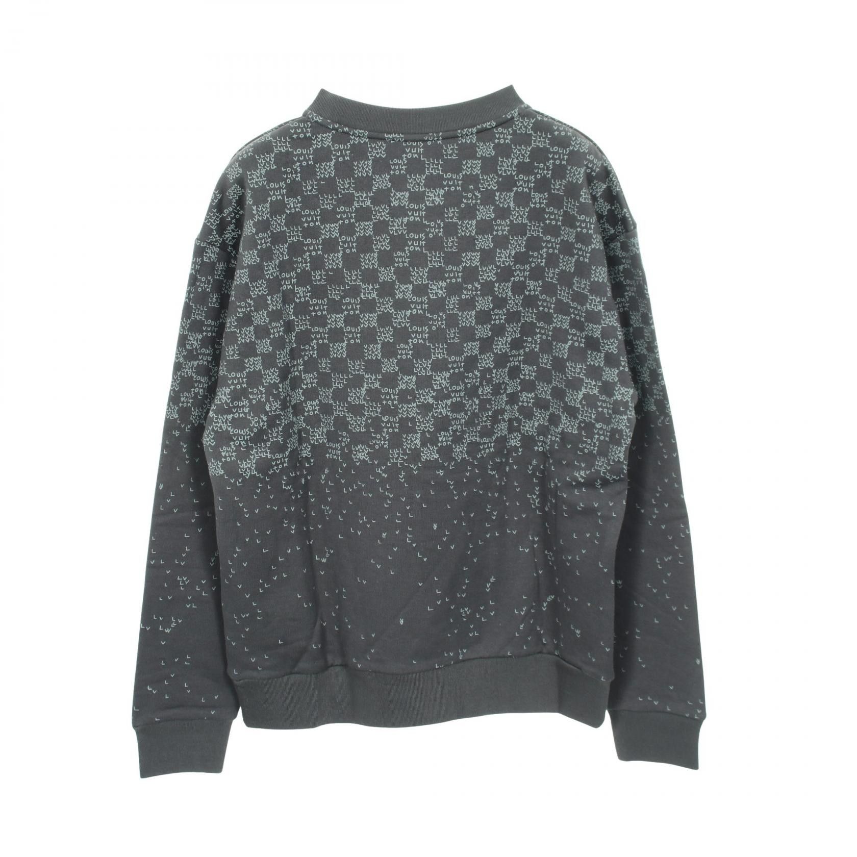 Louis Vuitton Louis Vuitton Louis Vuitton Damier Spread Printed Cotton Sweatshirt Textile Sweatshirts & Hoodies DUTY FREE for USA Size ONE SIZE - 2 Thumbnail