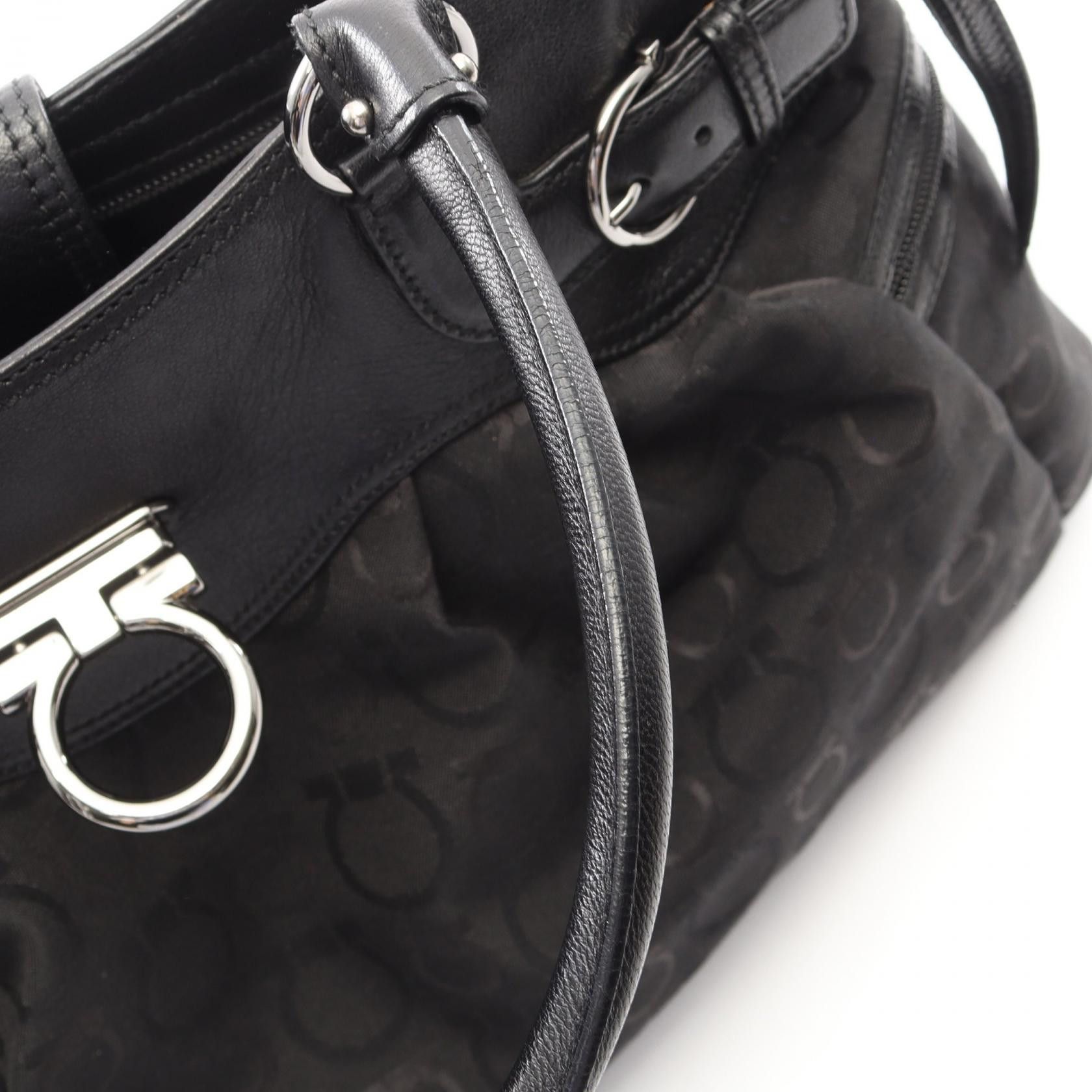 Salvatore Ferragamo Salvatore Ferragamo Salvatore Ferragamo Canvas Leather Tote Bag Leather Tote Bag 216327 DUTY FREE for USA Size ONE SIZE - 7 Thumbnail