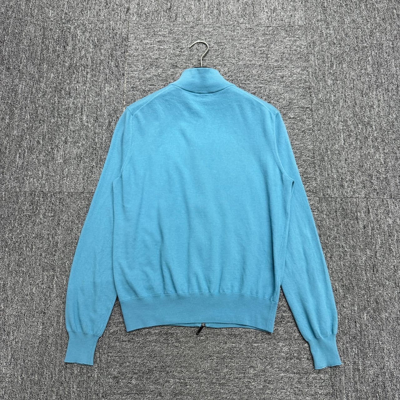 Loro Piana Loro Piana Blue Knit Zip Jacket Size 46 Size US S / EU 44-46 / 1 - 2 Thumbnail