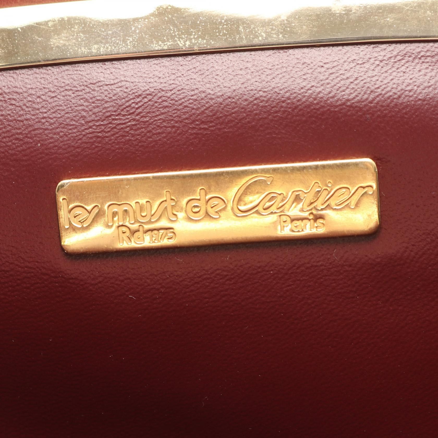 Cartier Cartier Cartier Must Line Leather Shoulder Bag Leather Shoulder Bag DUTY FREE for USA Size ONE SIZE - 4 Thumbnail